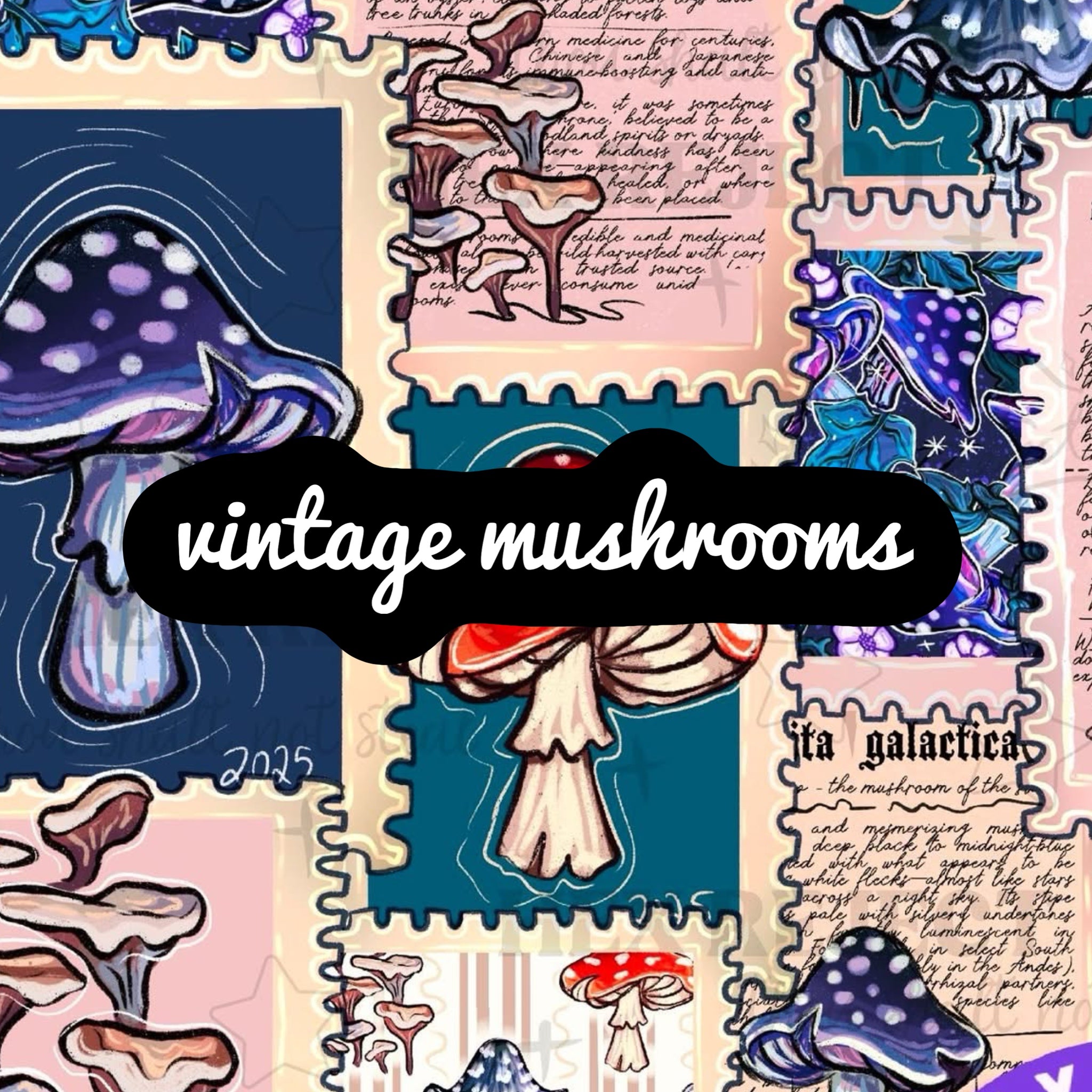 Vintage Mushrooms