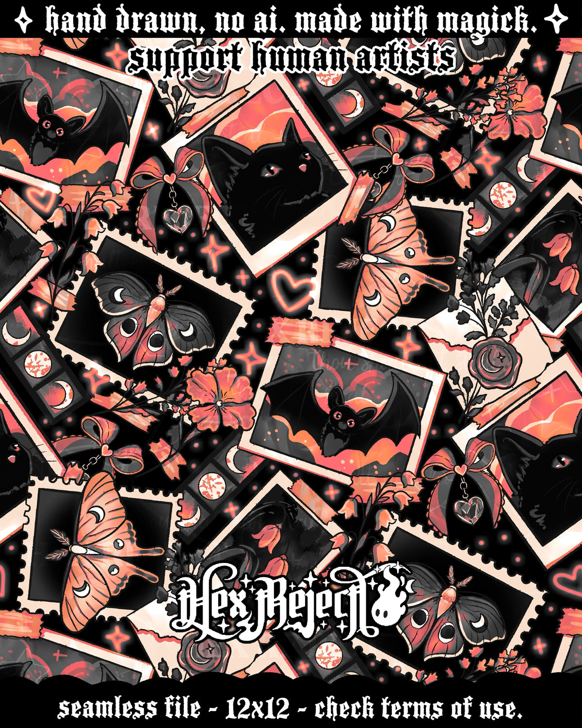 Day Seven - Snapshot (goth junk journal) : Hextober - Seamless file
