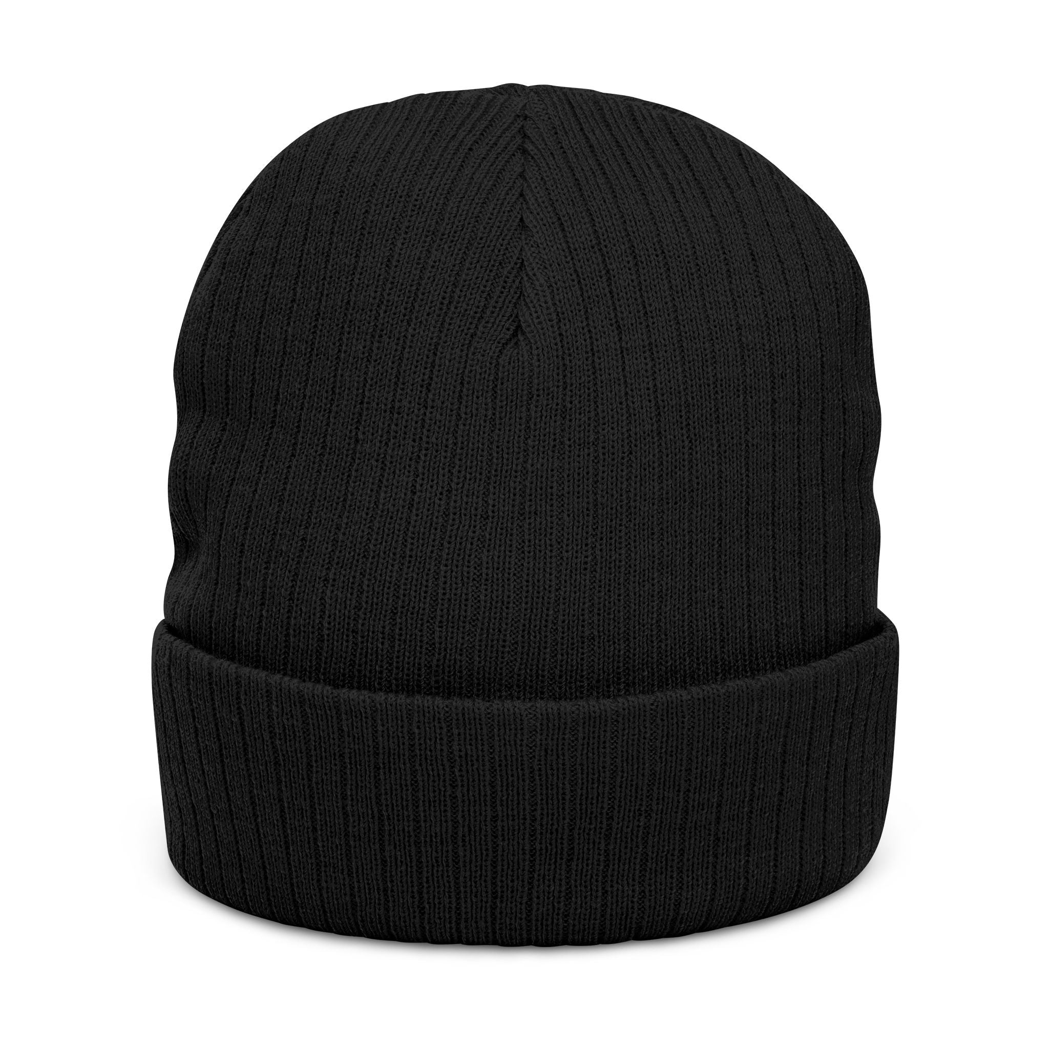 Wicked little rebel Ribbed Knit Beanie – Stylish Embroidered Cap for All Seasons