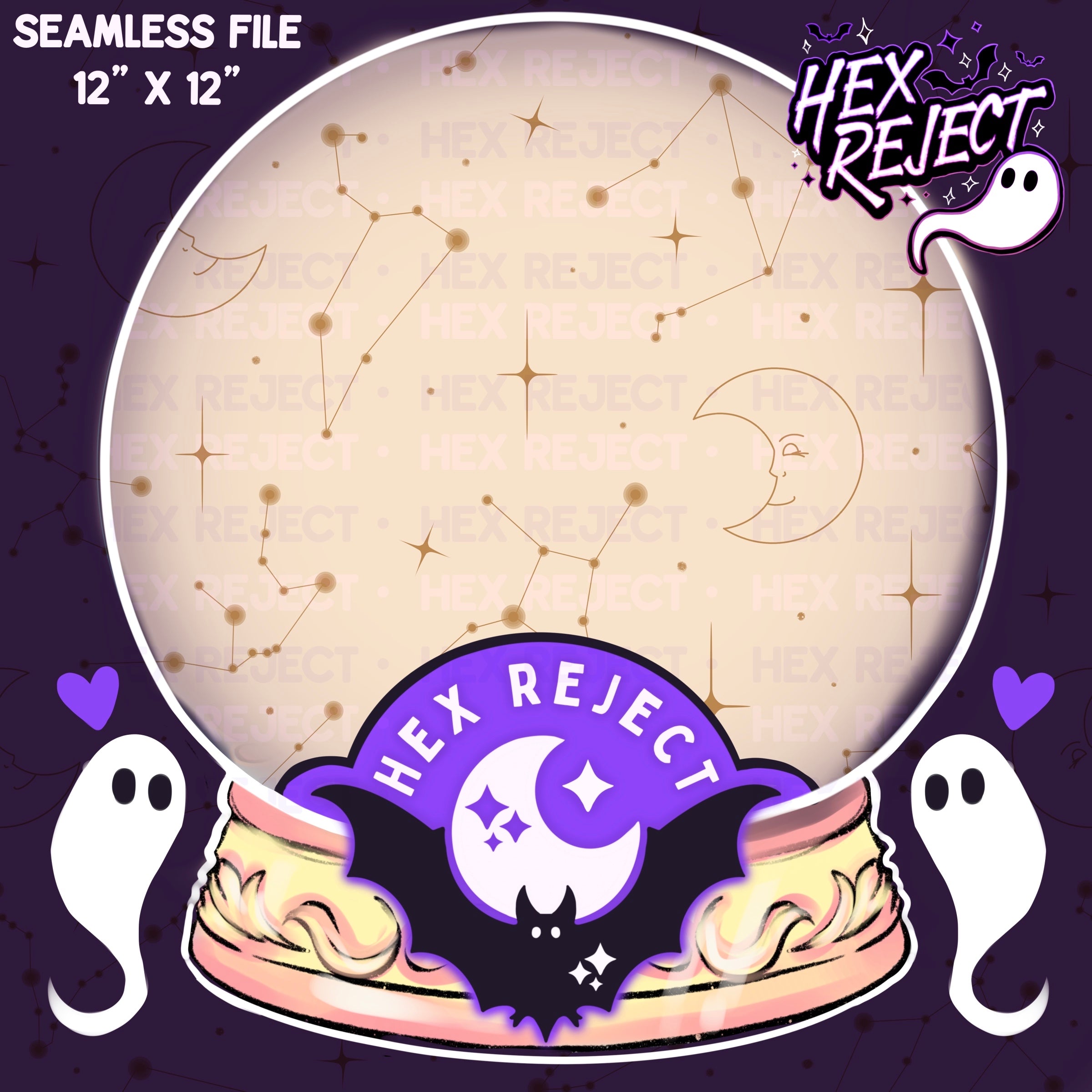 Celestial zodiac Constellations Essentials - Seamless file