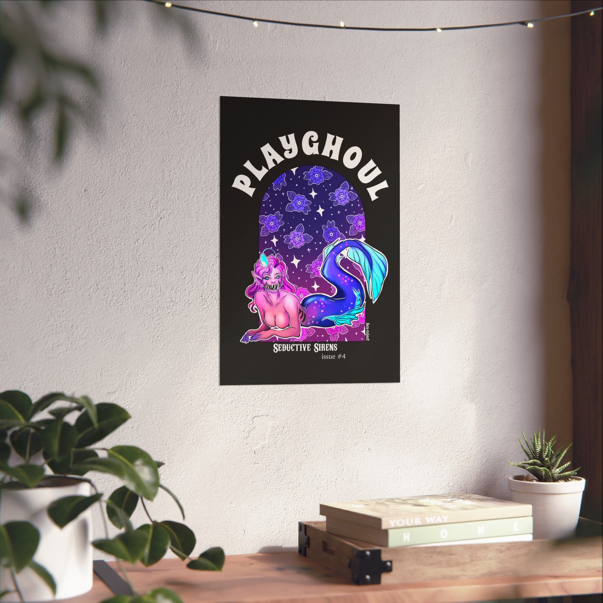 Siren PLAYGHOUL vertical matte poster