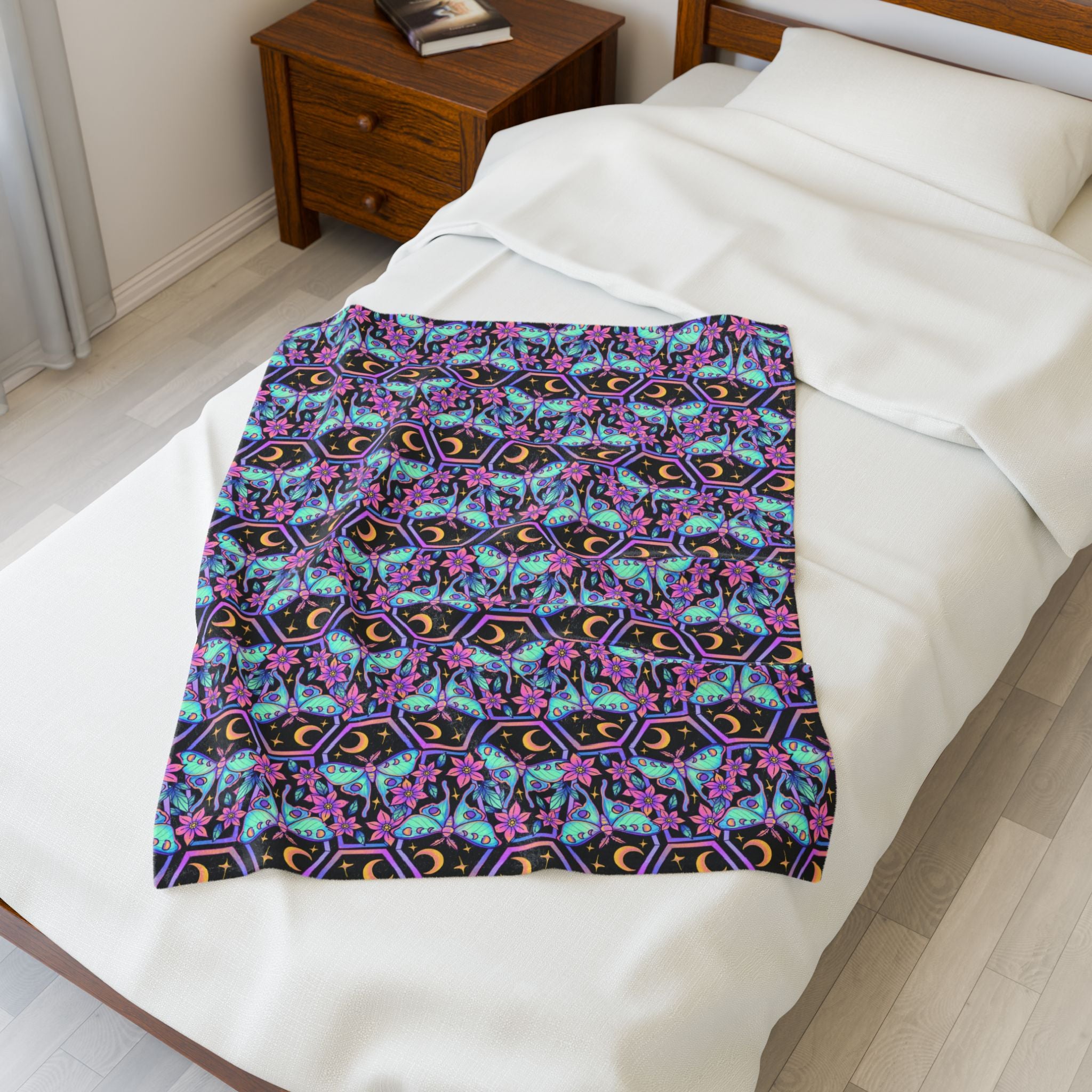 Coffin (Hextober 2025) - Cozy Velveteen Plush Blanket