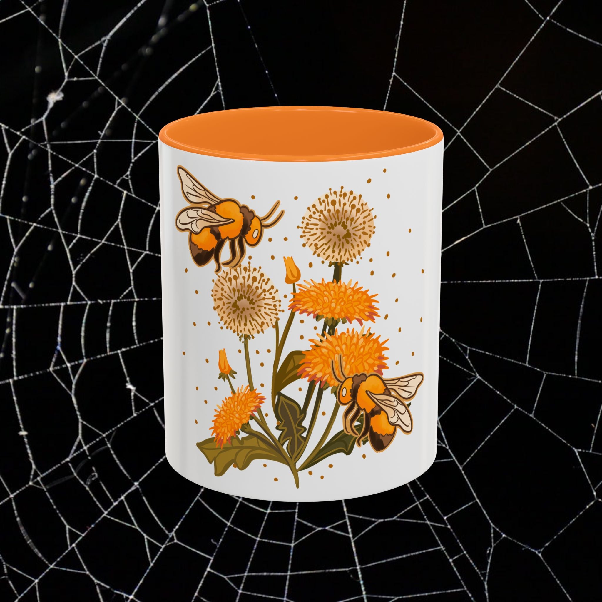 Beewitched Coffee Mug - 11oz & 15oz, Whimsical Floral Design for Nature Lovers