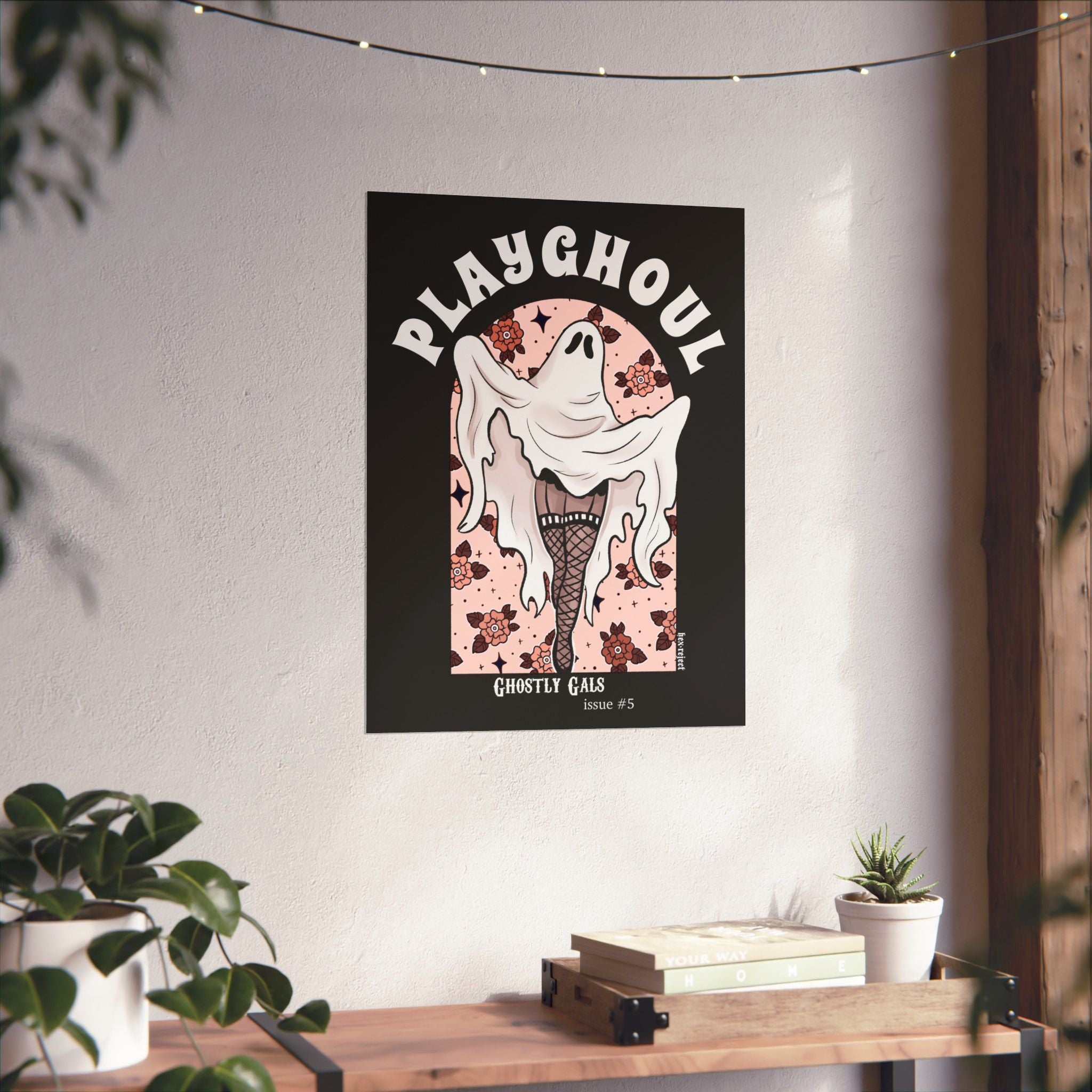 Boodoir Ghost PLAYGHOUL vertical matte poster