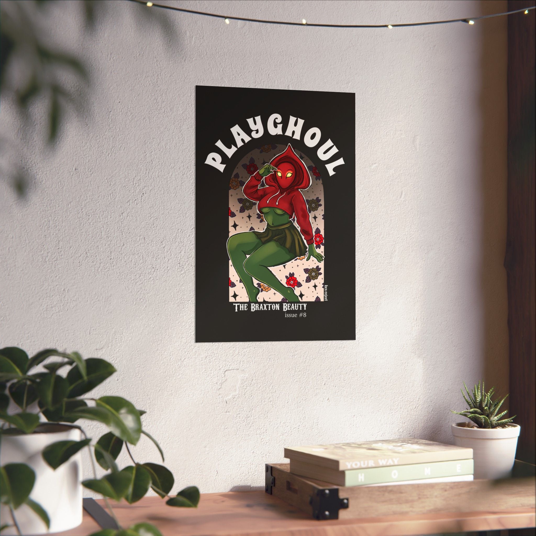 Flatwoods Monster PLAYGHOUL vertical matte poster