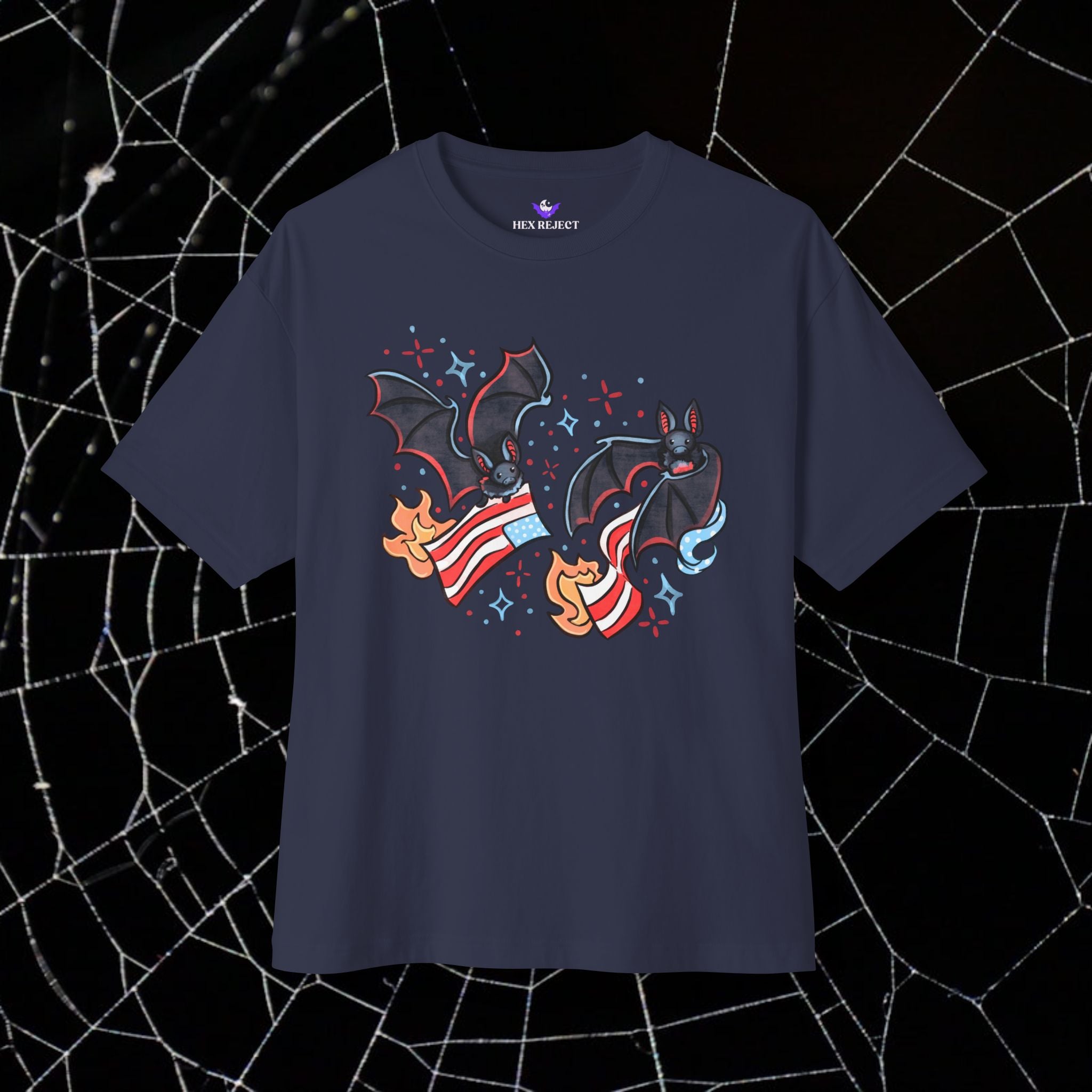 Batty & Burning - Unisex Relaxed Boxy Tee