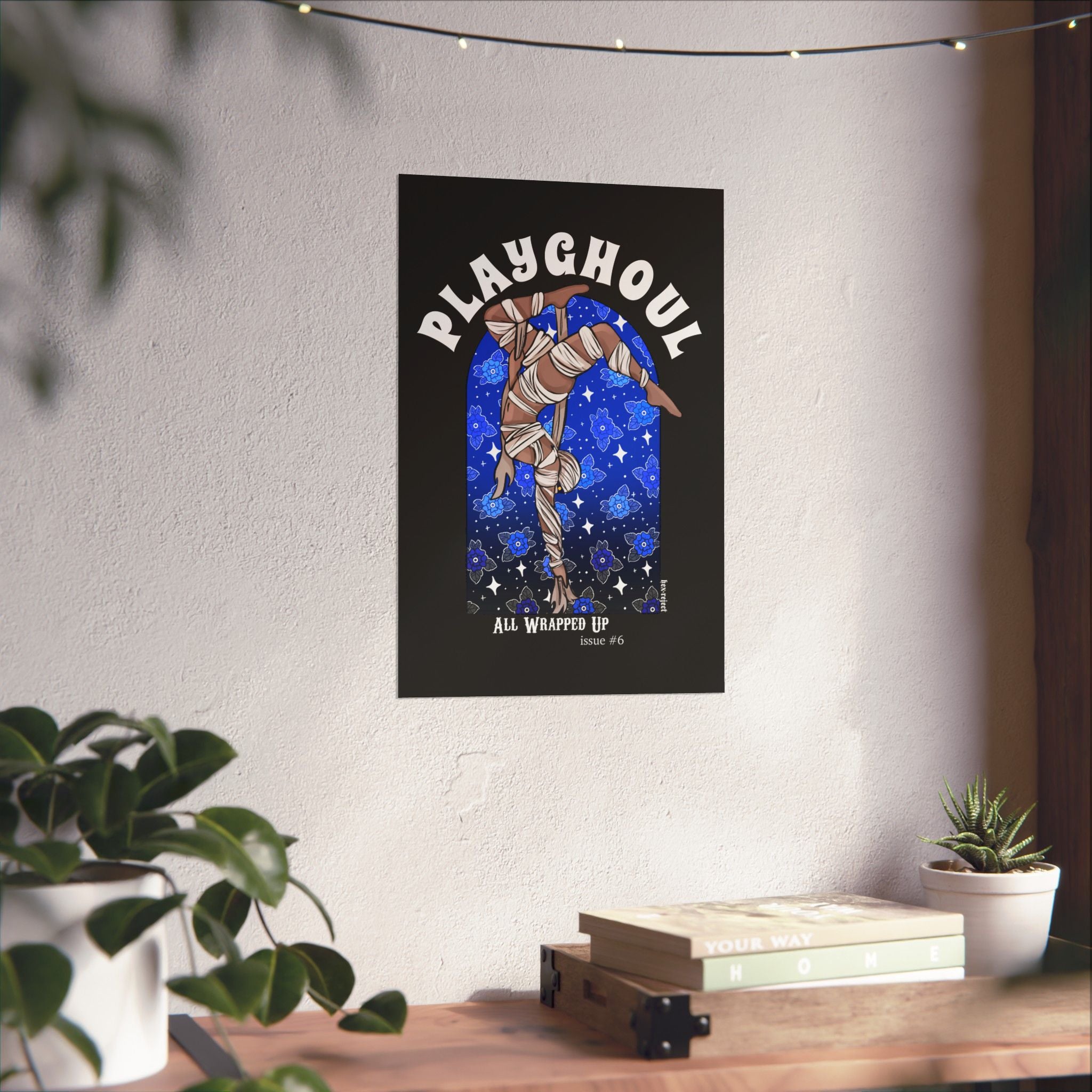 Mummy PLAYGHOUL vertical matte poster