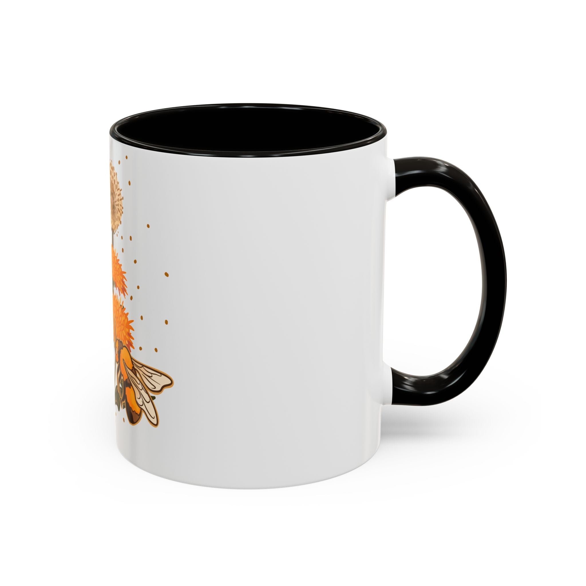 Beewitched Coffee Mug - 11oz & 15oz, Whimsical Floral Design for Nature Lovers