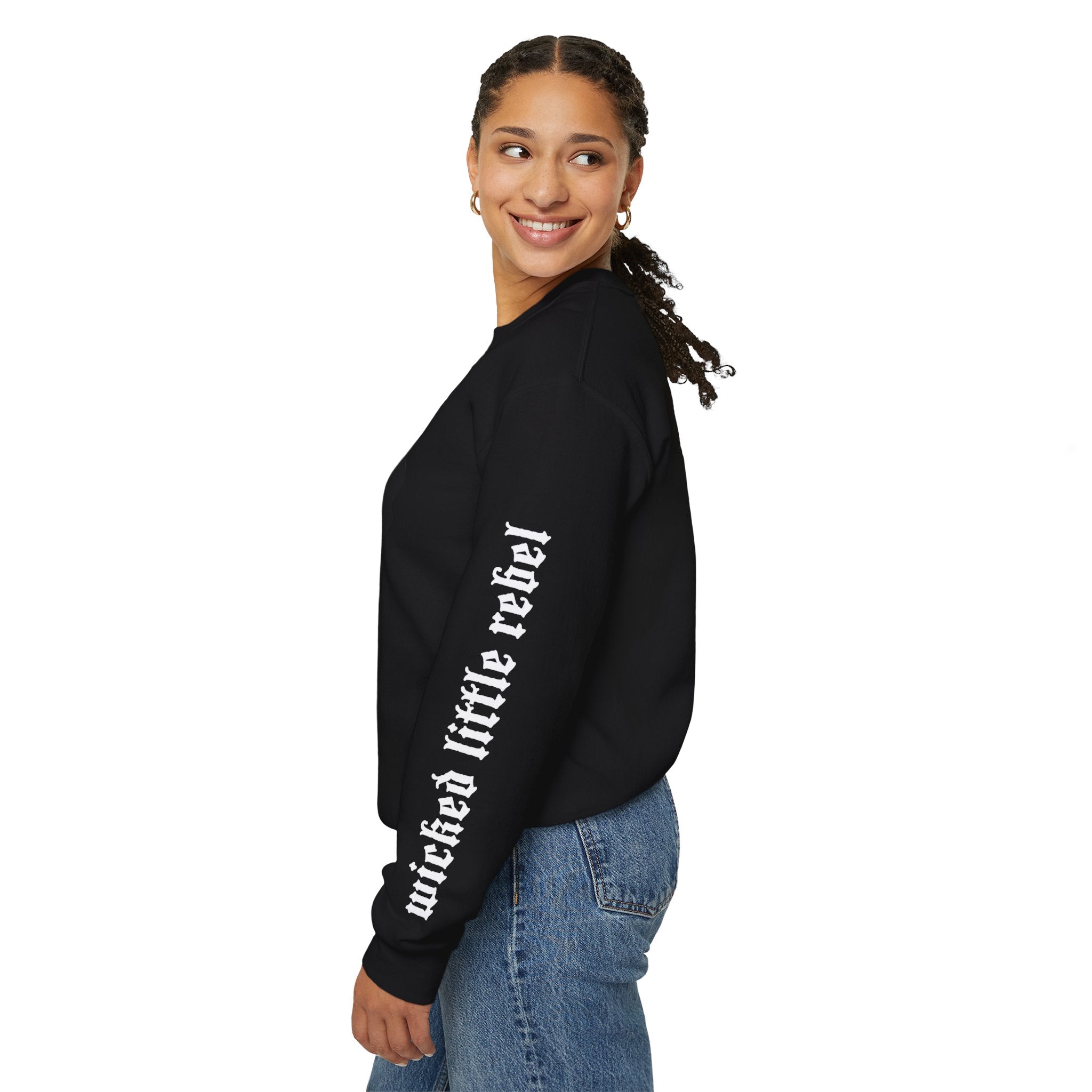 Wicked little rebel crewneck sweatshirt