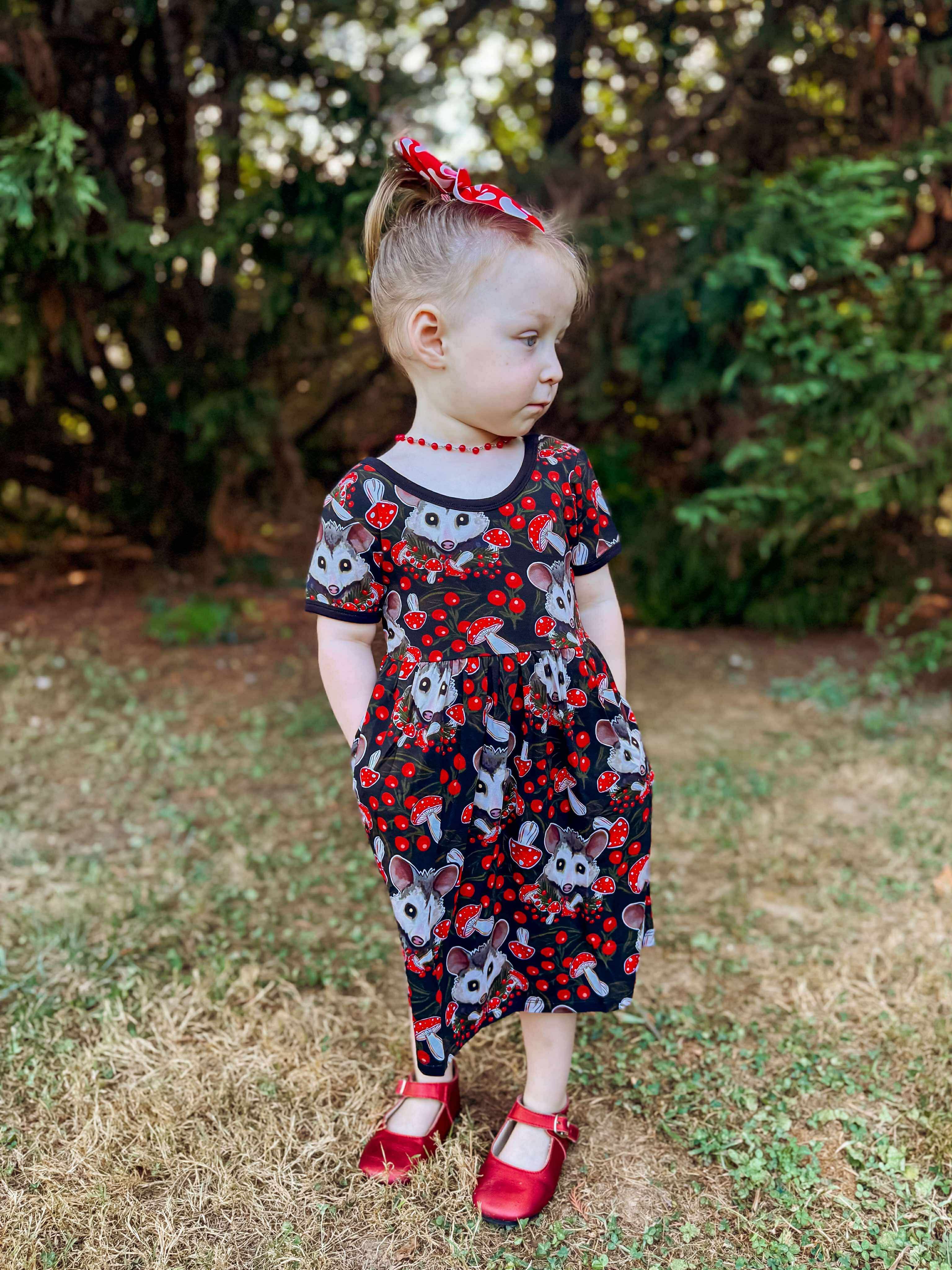 Cottage Possum twirl dresses