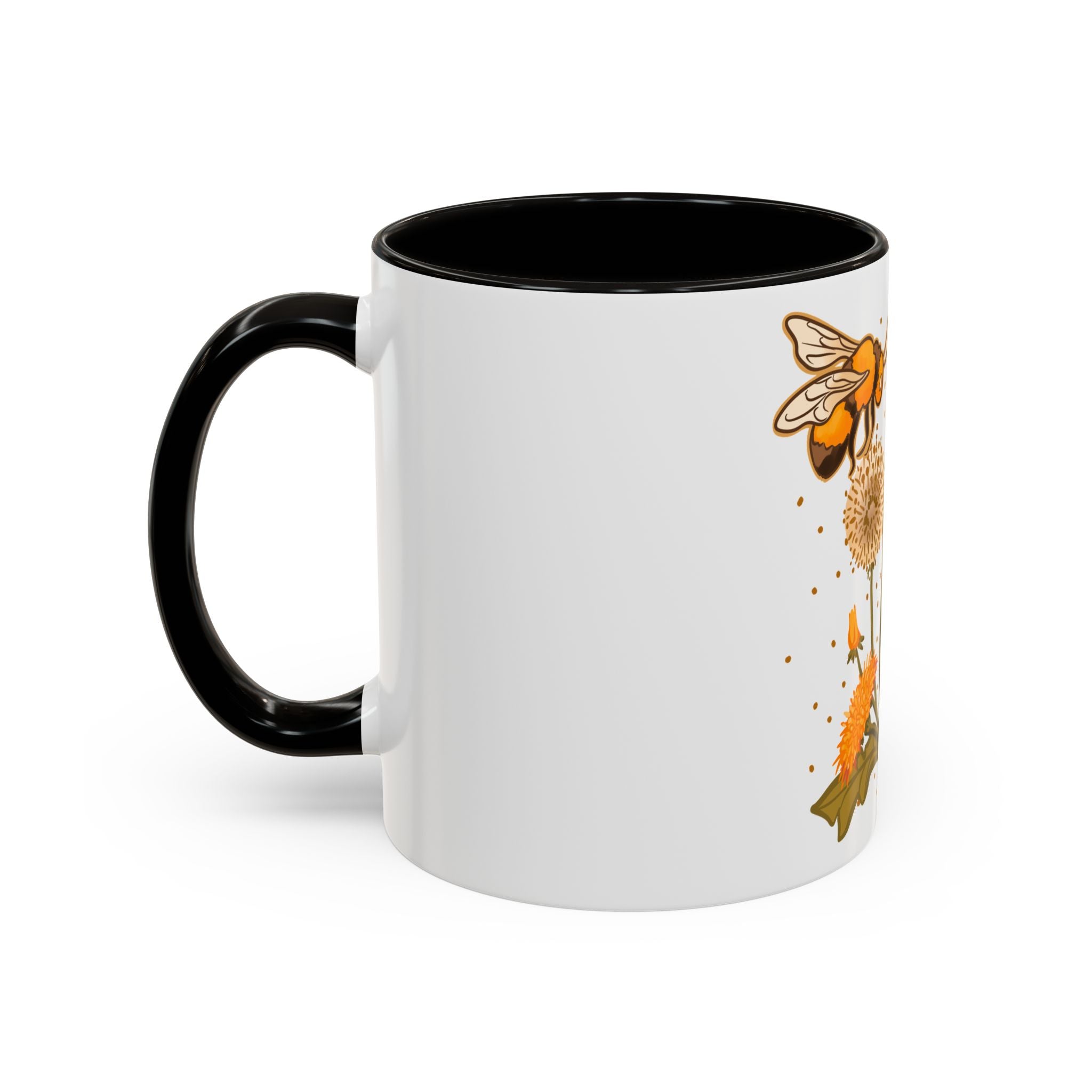 Beewitched Coffee Mug - 11oz & 15oz, Whimsical Floral Design for Nature Lovers