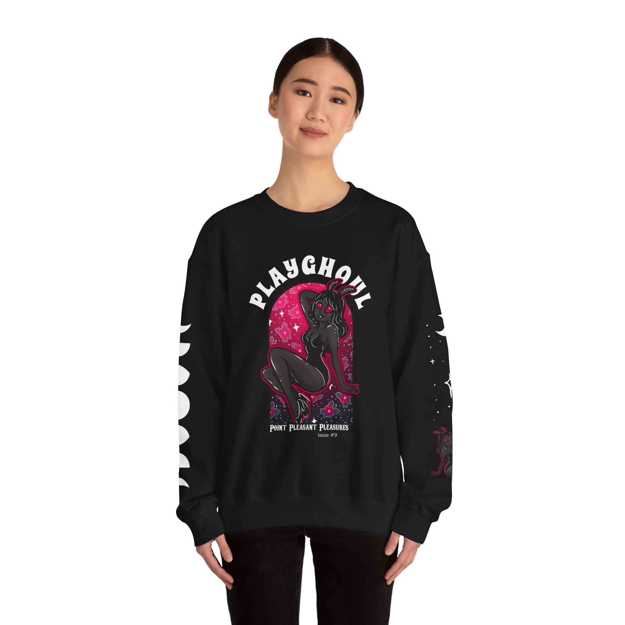 Mothwoman PLAYGHOUL crewneck sweatshirt