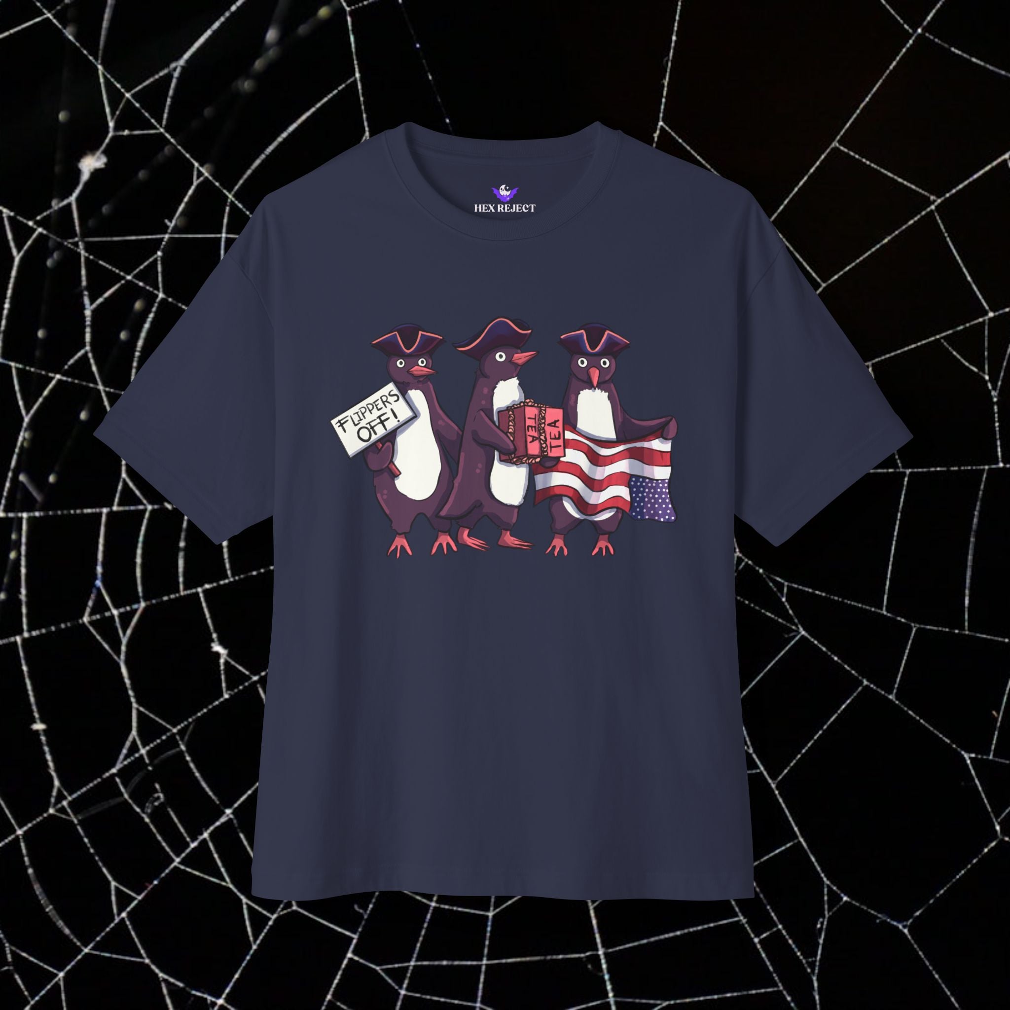 Penguin Protest - Unisex Relaxed Boxy Tee