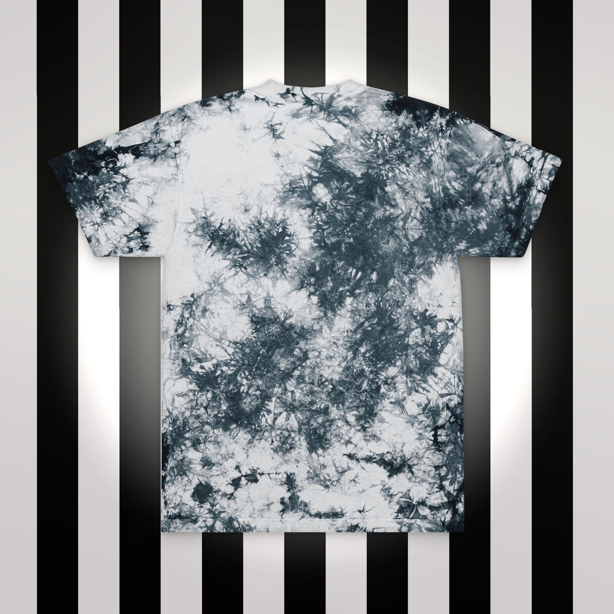 Ughmerica Oversized Tie-Dye T-Shirt — Embroidered anti-fourth of July, FDT Black & White Grunge