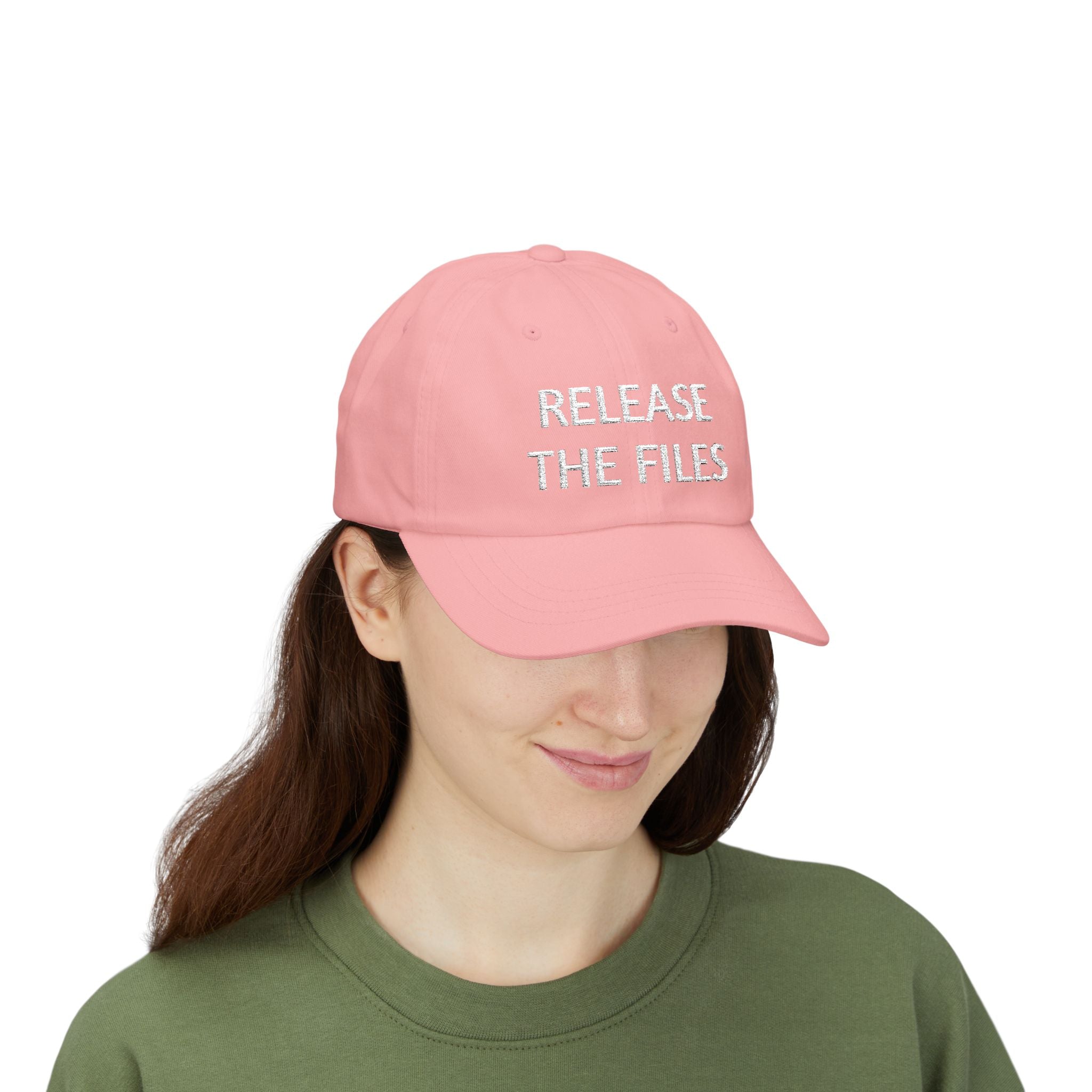 'Release The Files' Classic Hat, Casual Wear, Protest Hat, Adjustable Cap