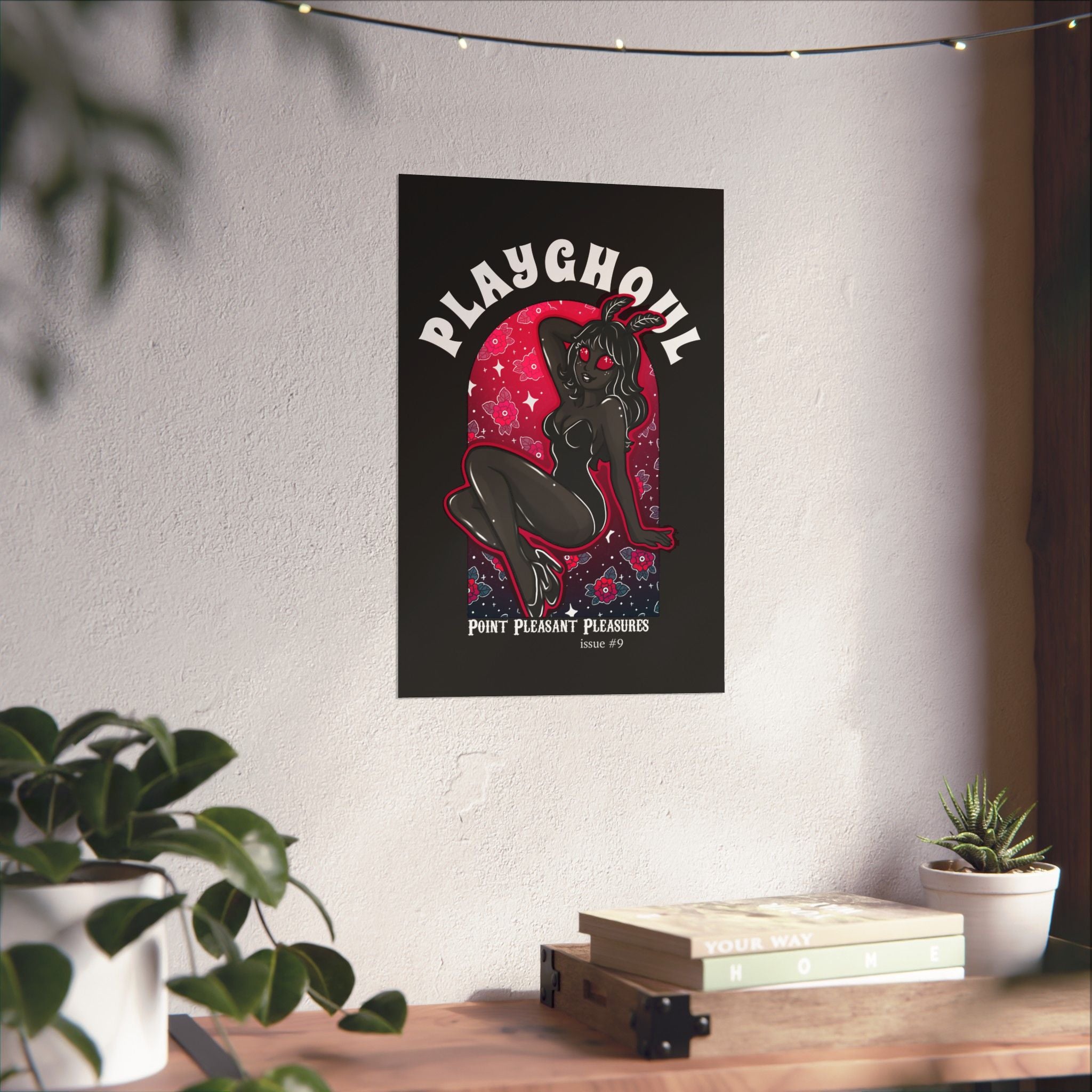 Mothwoman PLAYGHOUL vertical matte poster