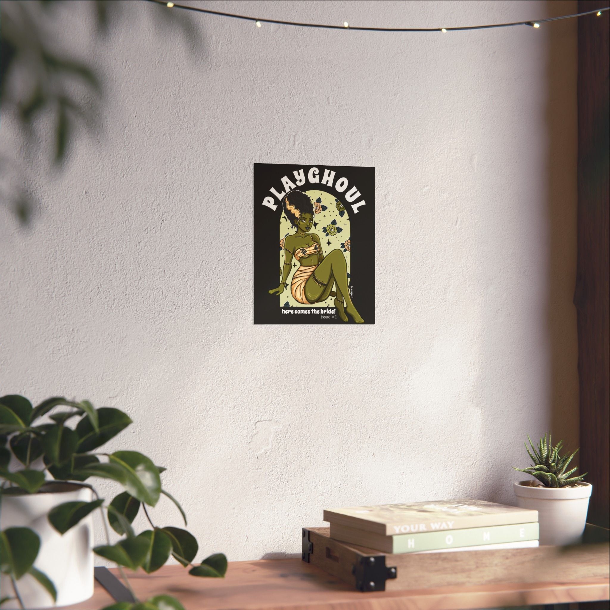 Monster bride PLAYGHOUL vertical matte poster