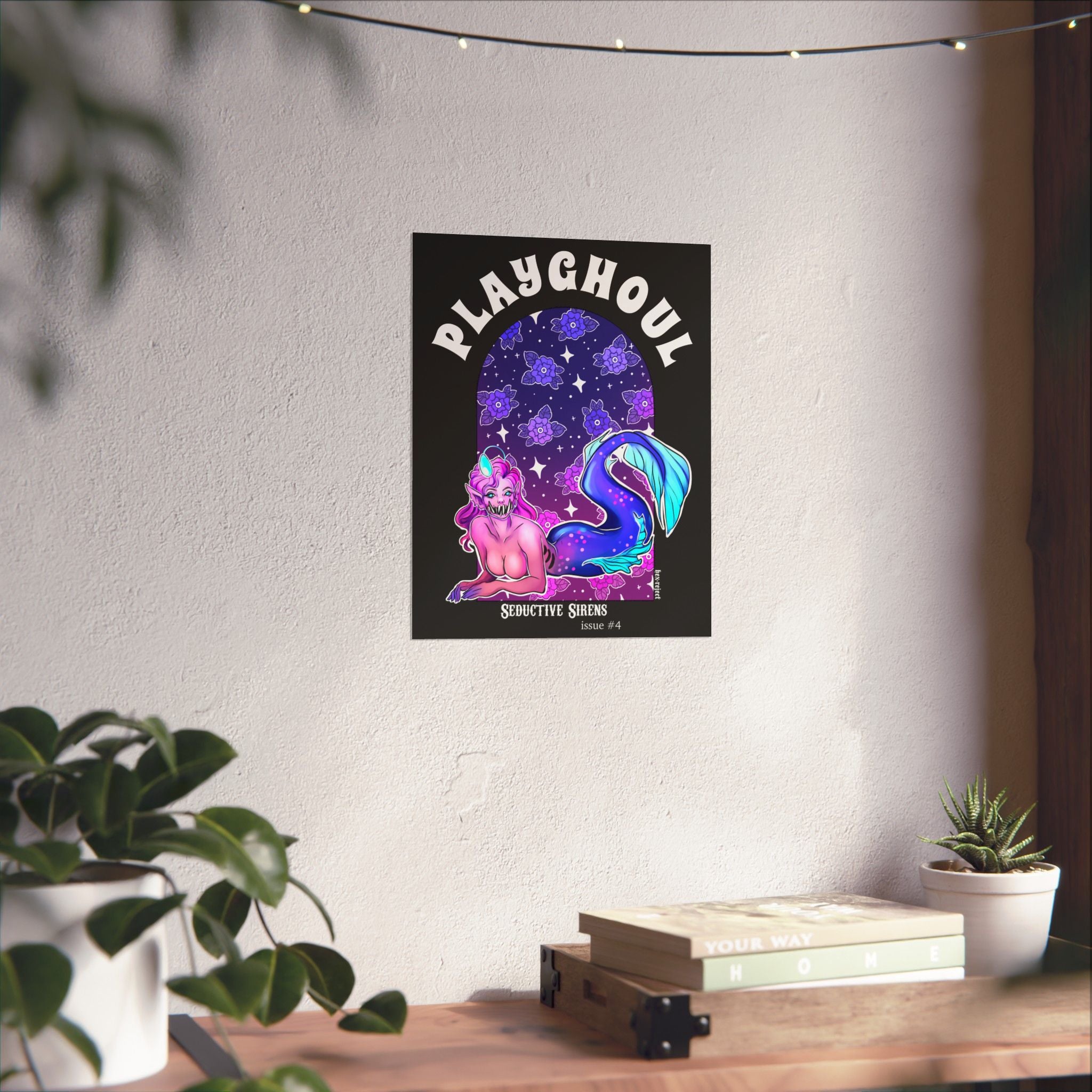 Siren PLAYGHOUL vertical matte poster