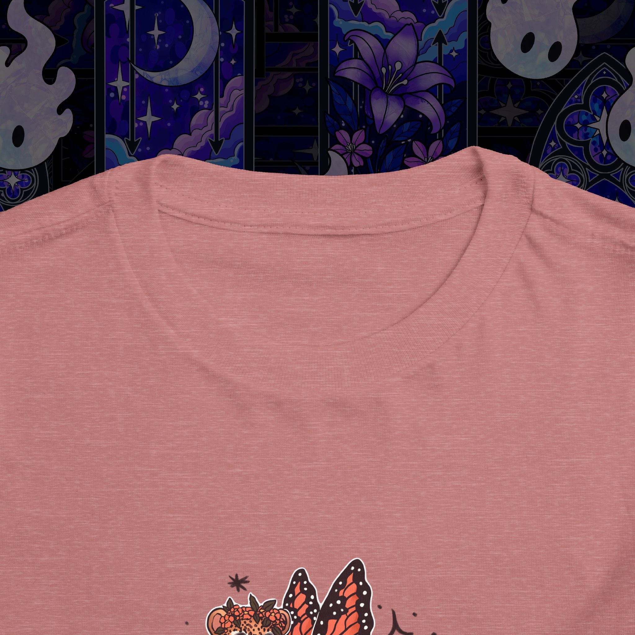 Fairy Leopard Toddler Tee — Cute Leopard with Peaches Graphic