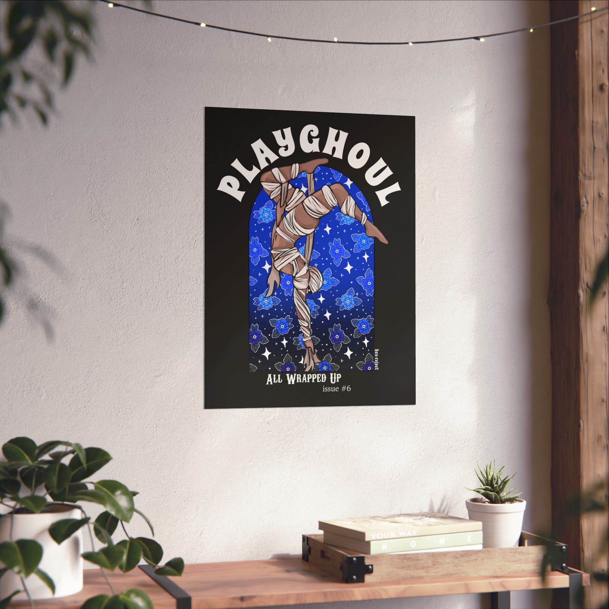 Mummy PLAYGHOUL vertical matte poster