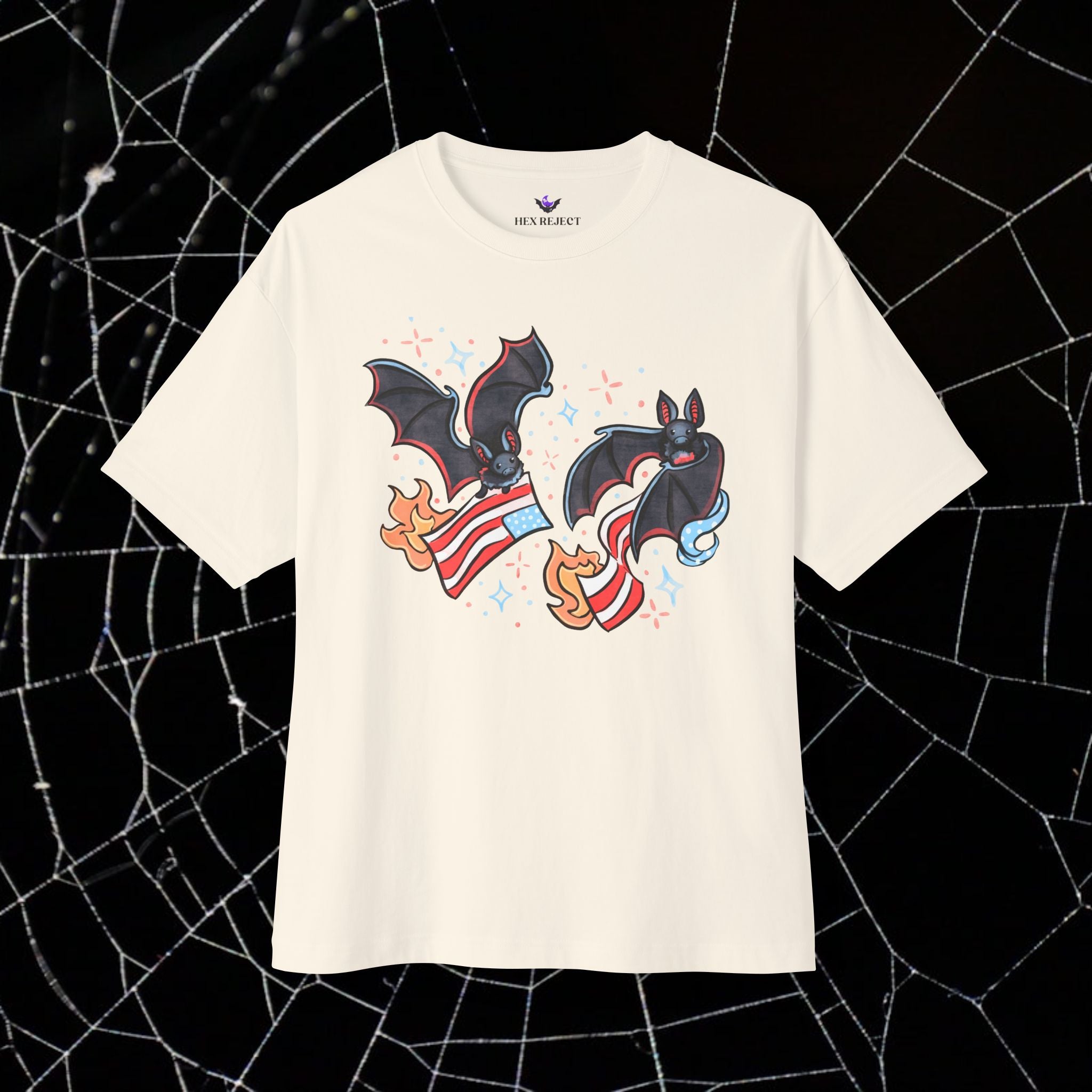 Batty & Burning - Unisex Relaxed Boxy Tee