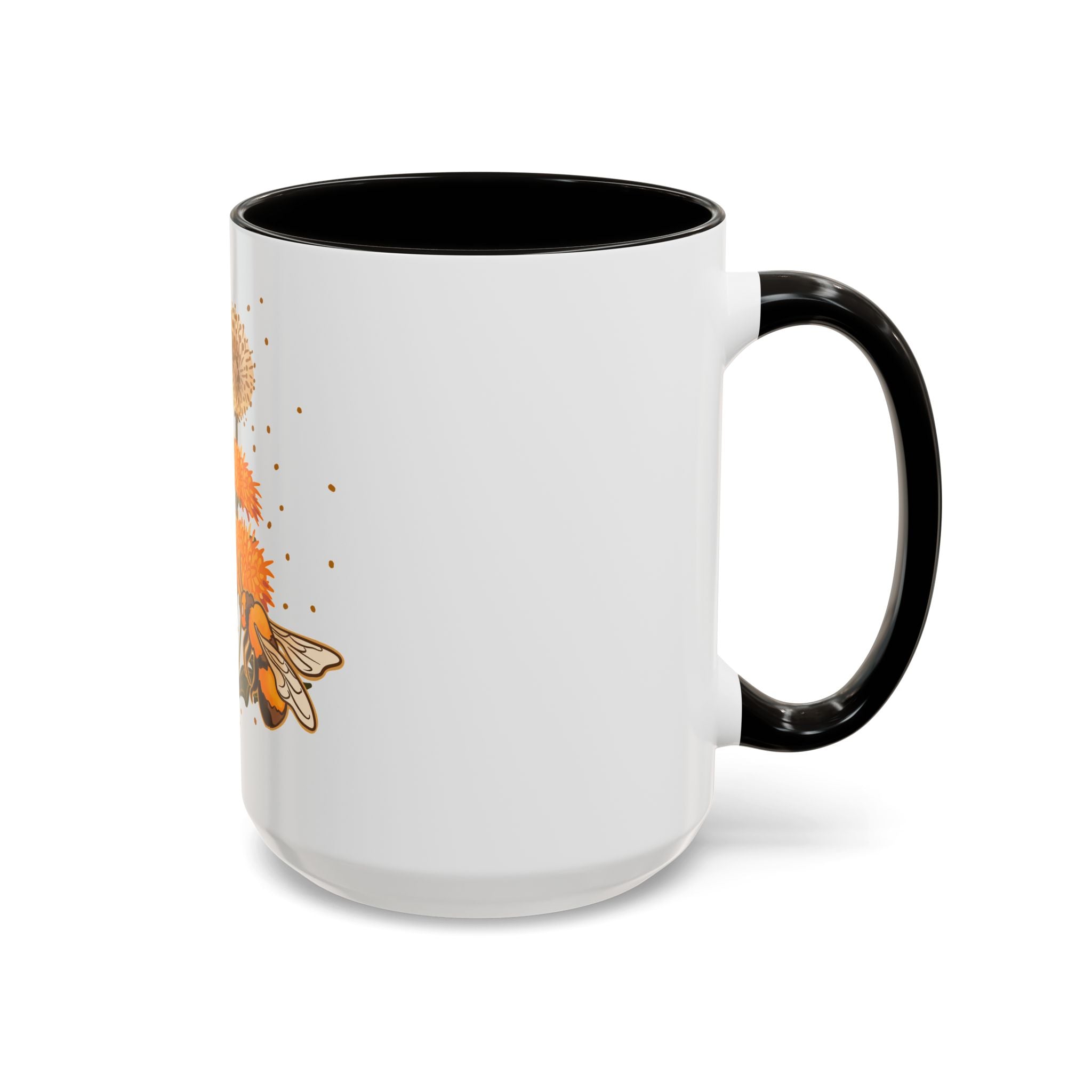 Beewitched Coffee Mug - 11oz & 15oz, Whimsical Floral Design for Nature Lovers