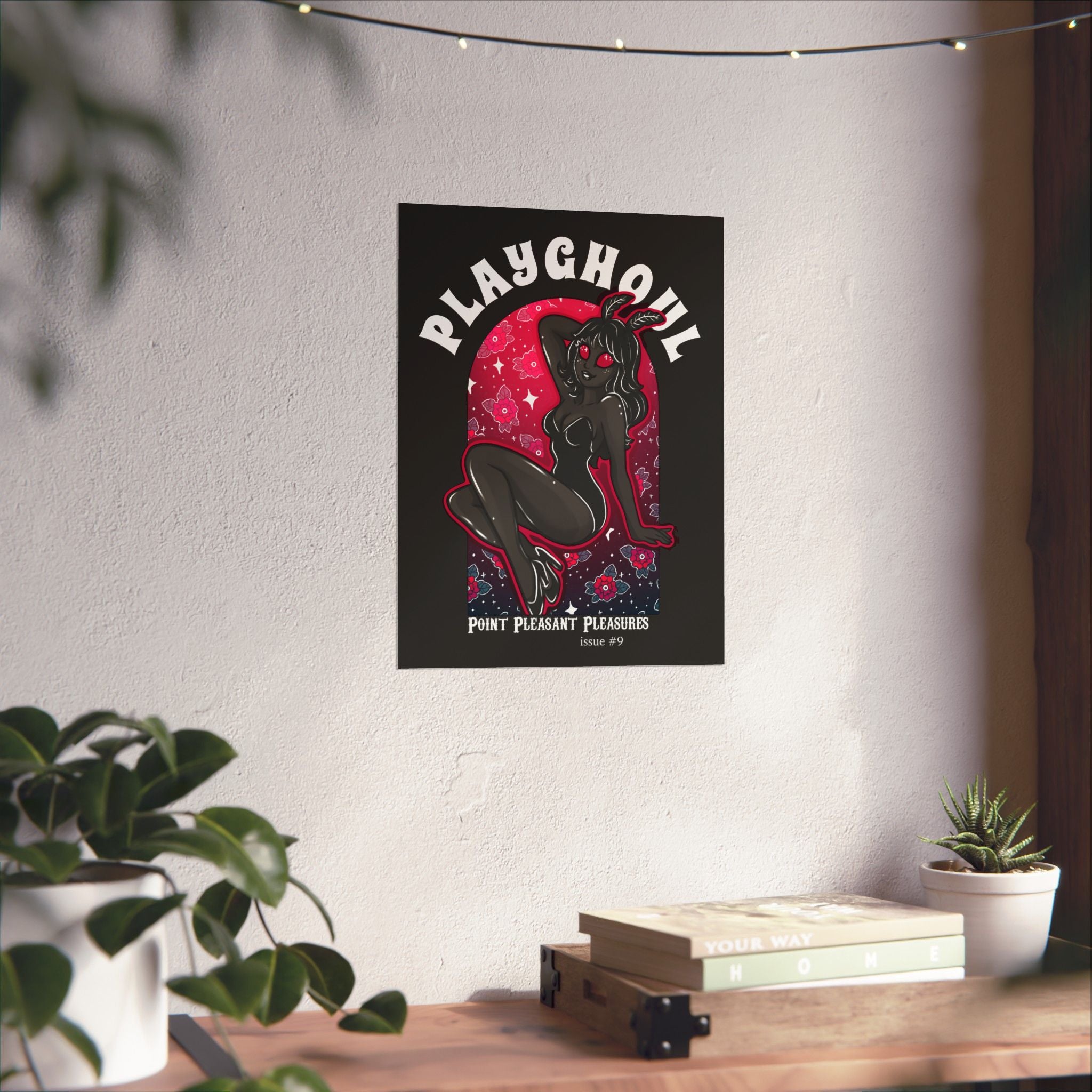 Mothwoman PLAYGHOUL vertical matte poster