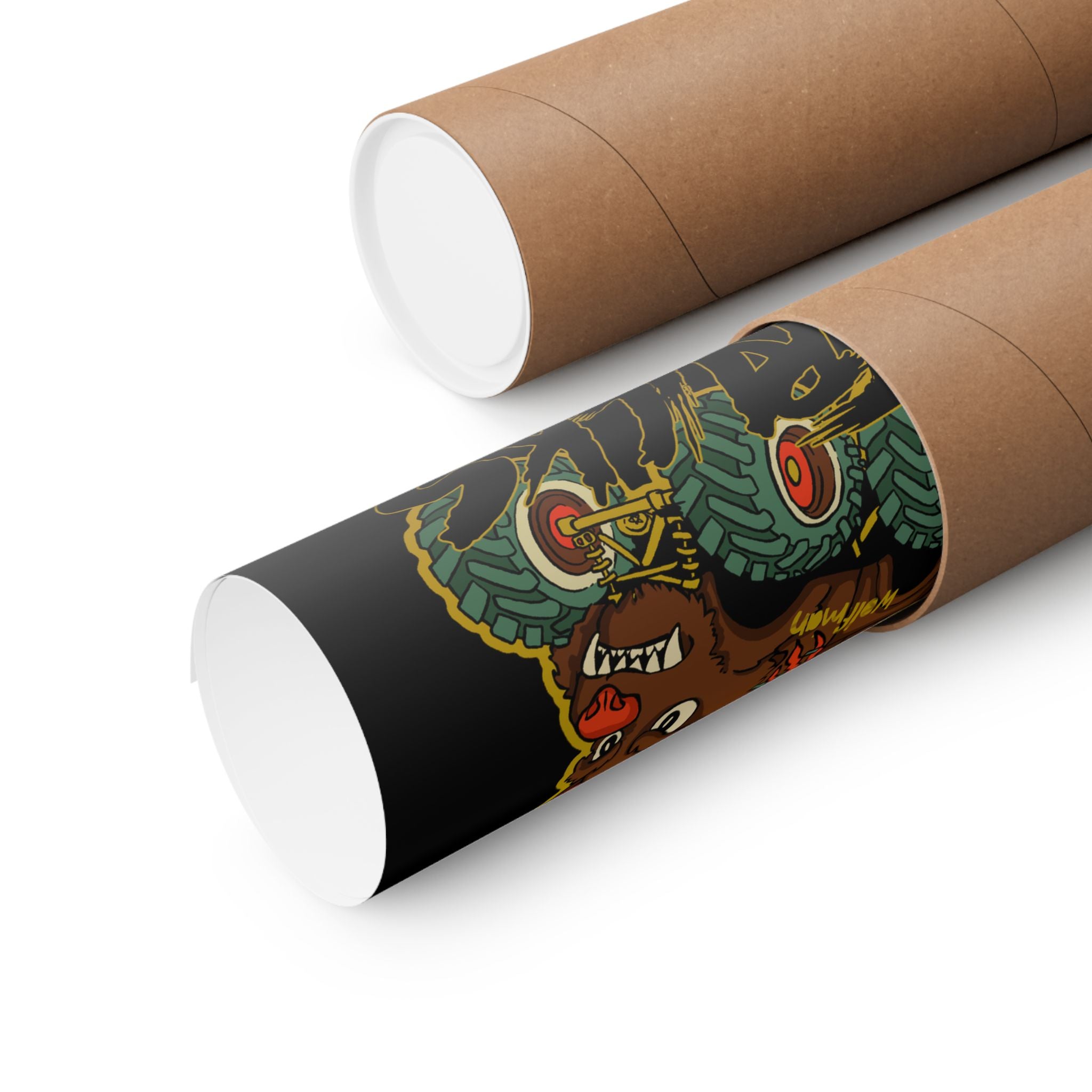 Halloween Classic Monster Trucks vertical matte poster