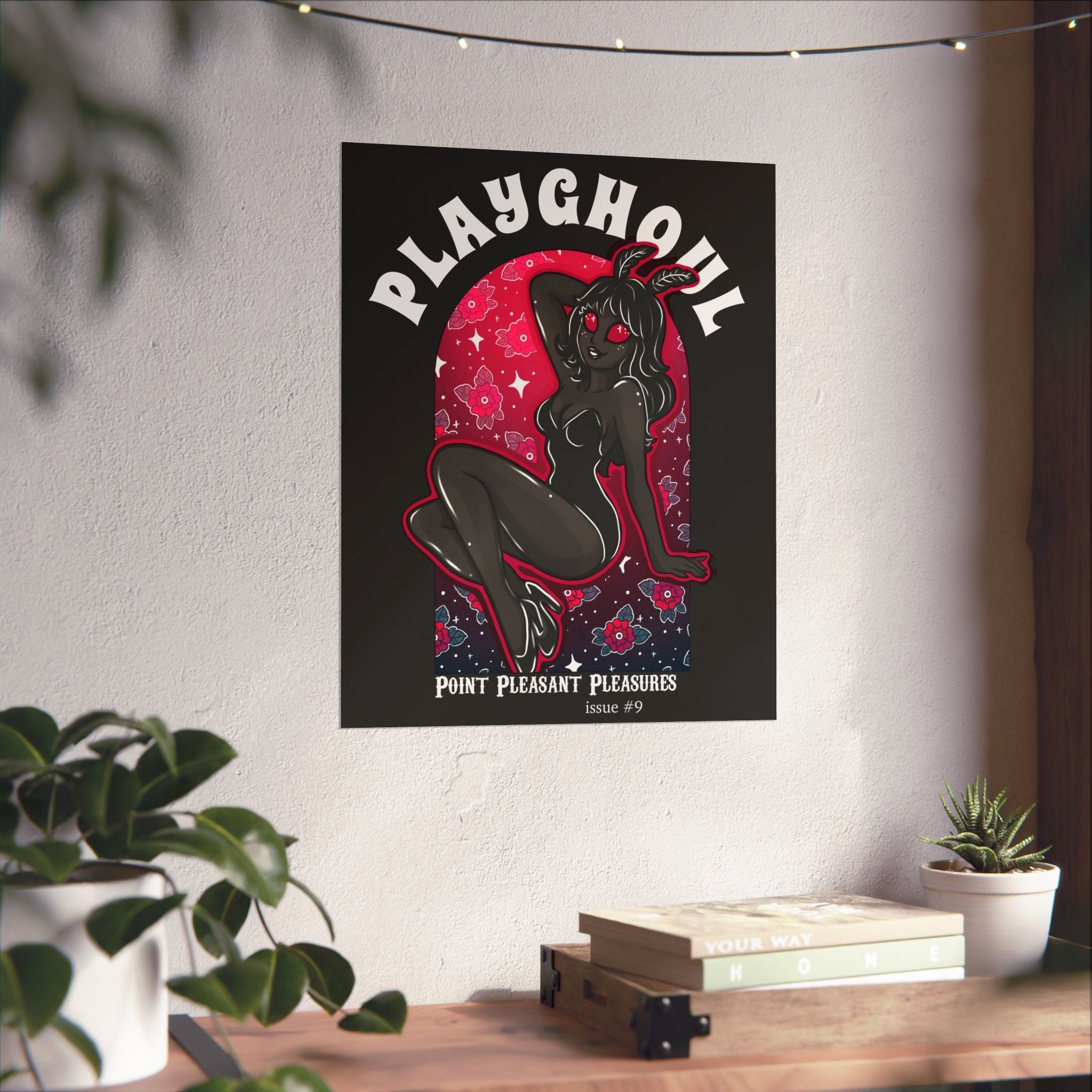 Mothwoman PLAYGHOUL vertical matte poster