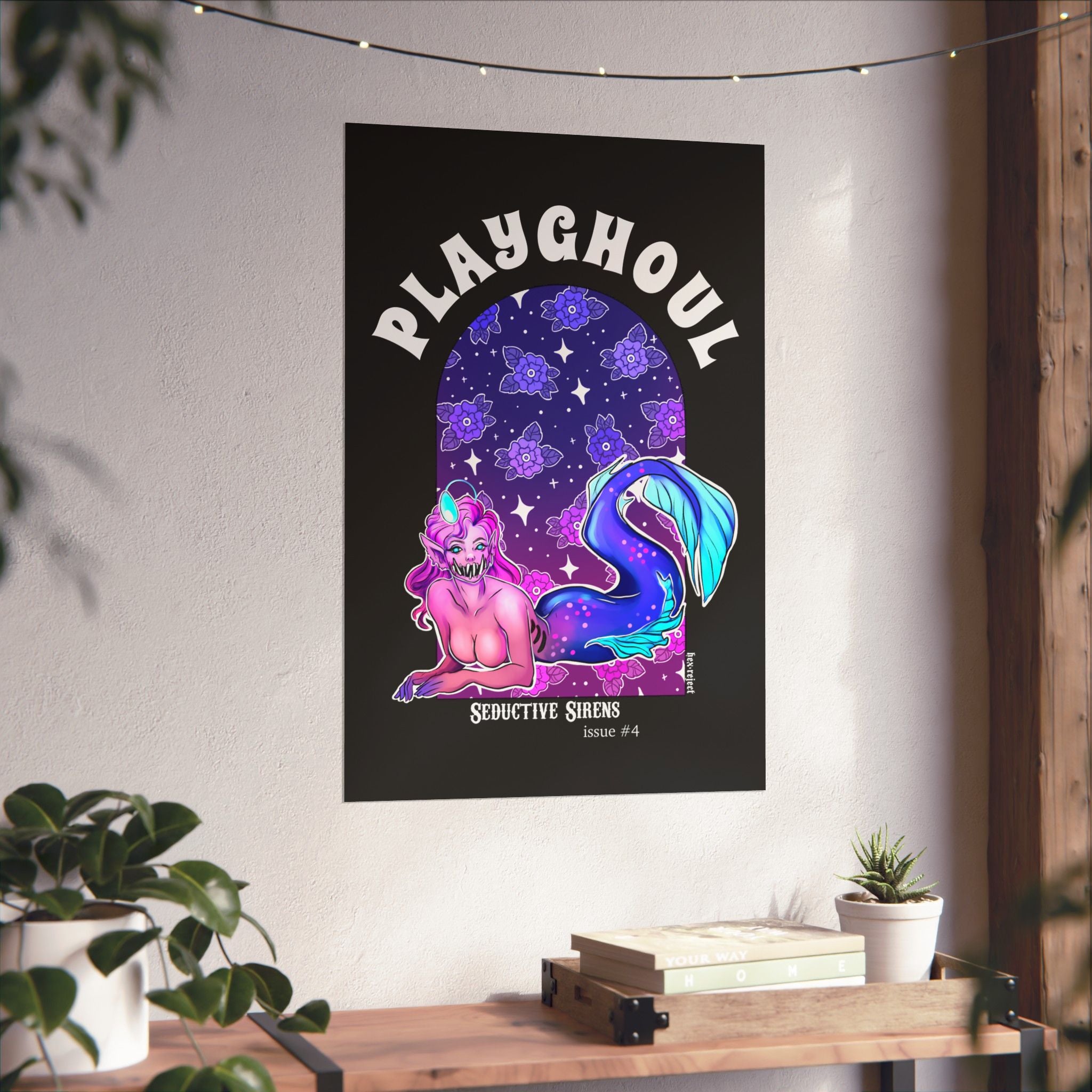 Siren PLAYGHOUL vertical matte poster