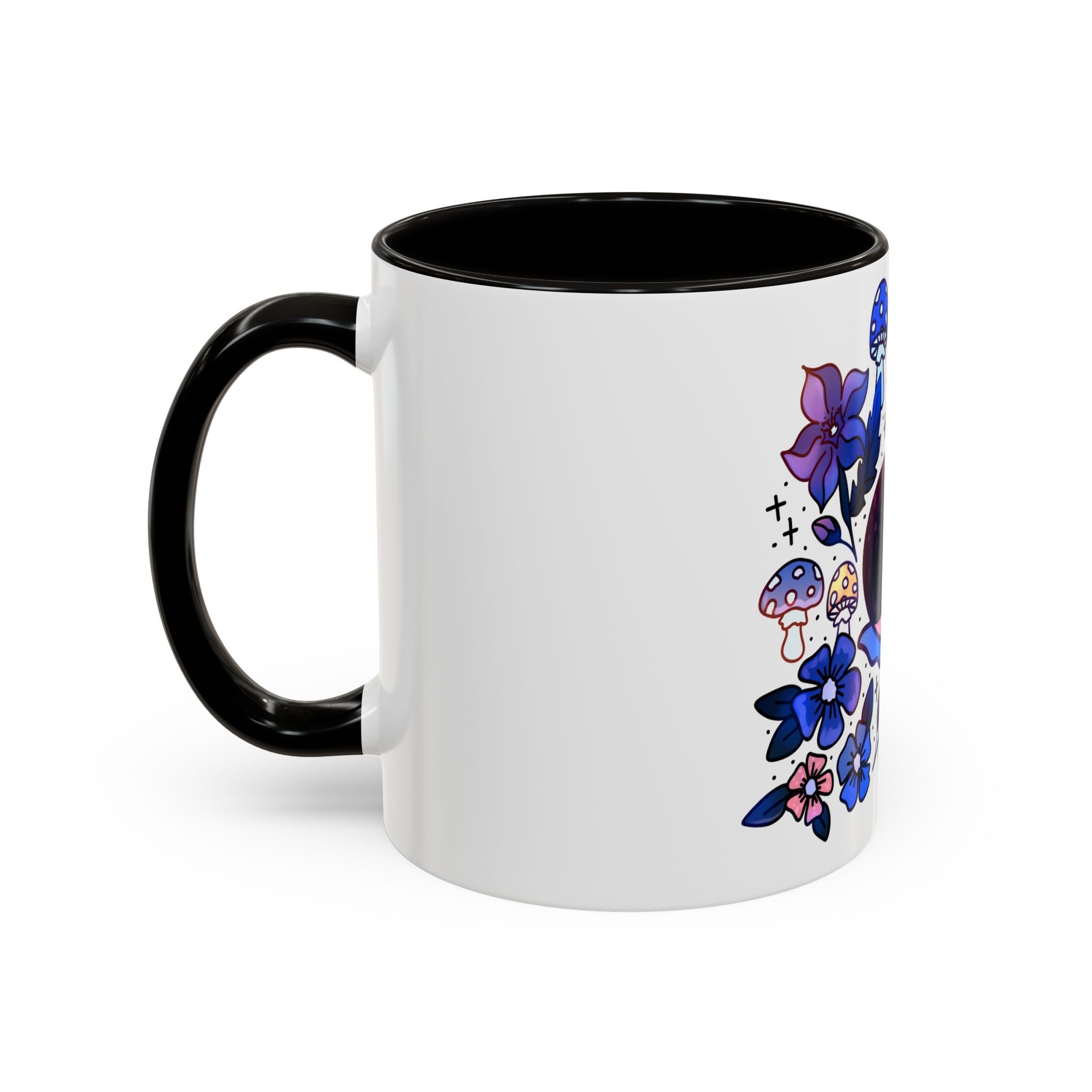 Moonshell Garden Coffee Mug - 11oz & 15oz, Whimsical Floral Design for Nature Lovers