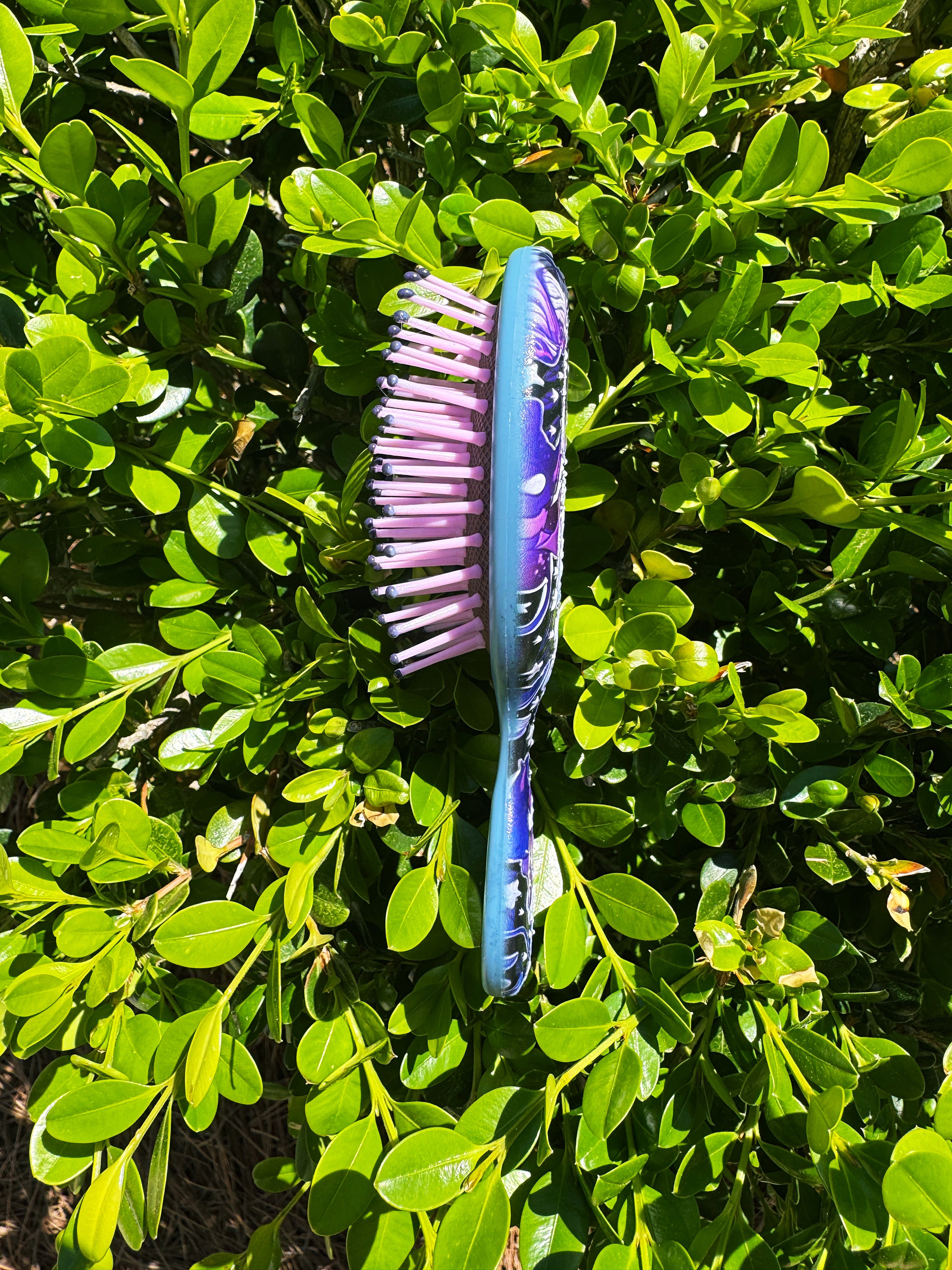 3D Textured Dinosaur Mini Detangling Hairbrush