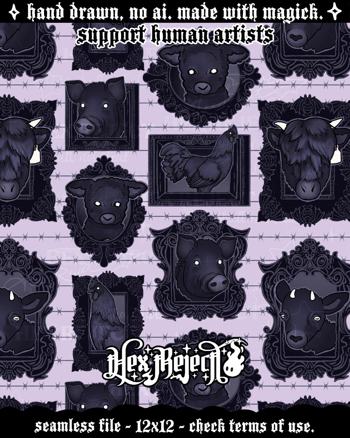 Day Eighteen - Farm : Hextober - Seamless file