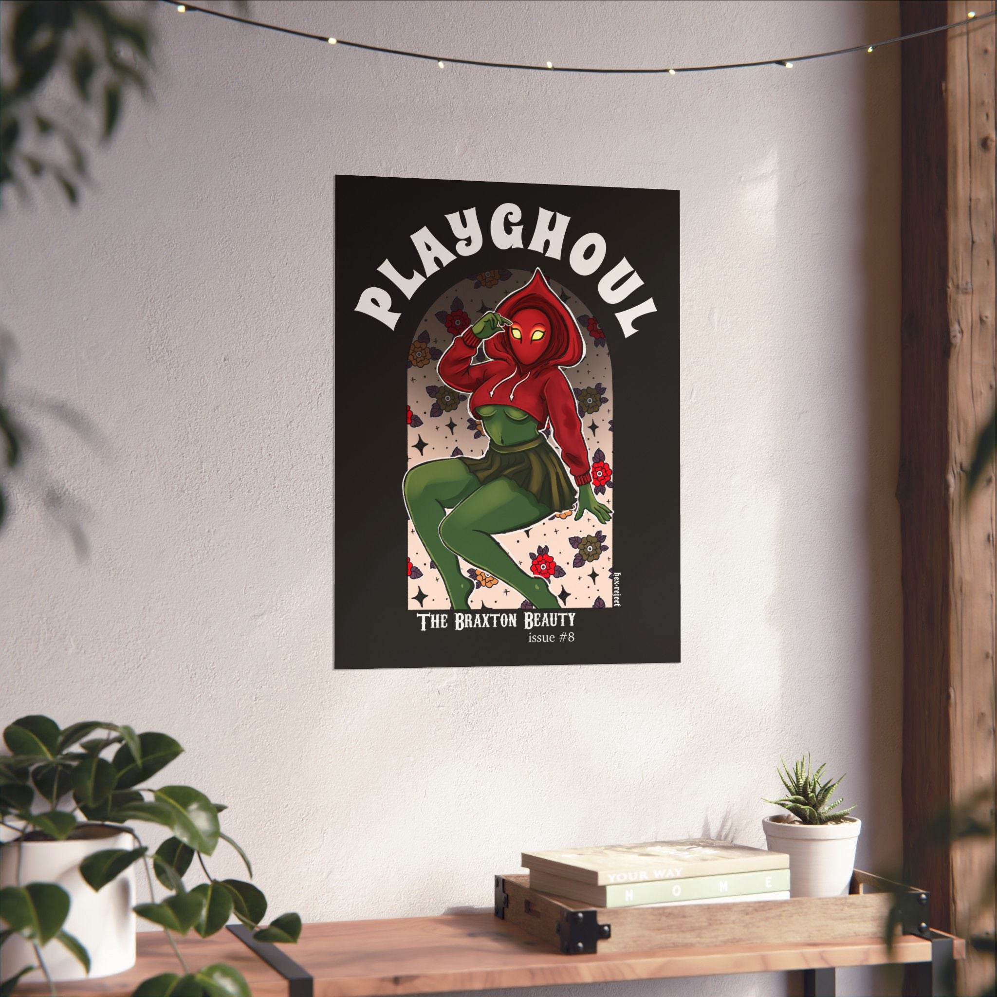 Flatwoods Monster PLAYGHOUL vertical matte poster