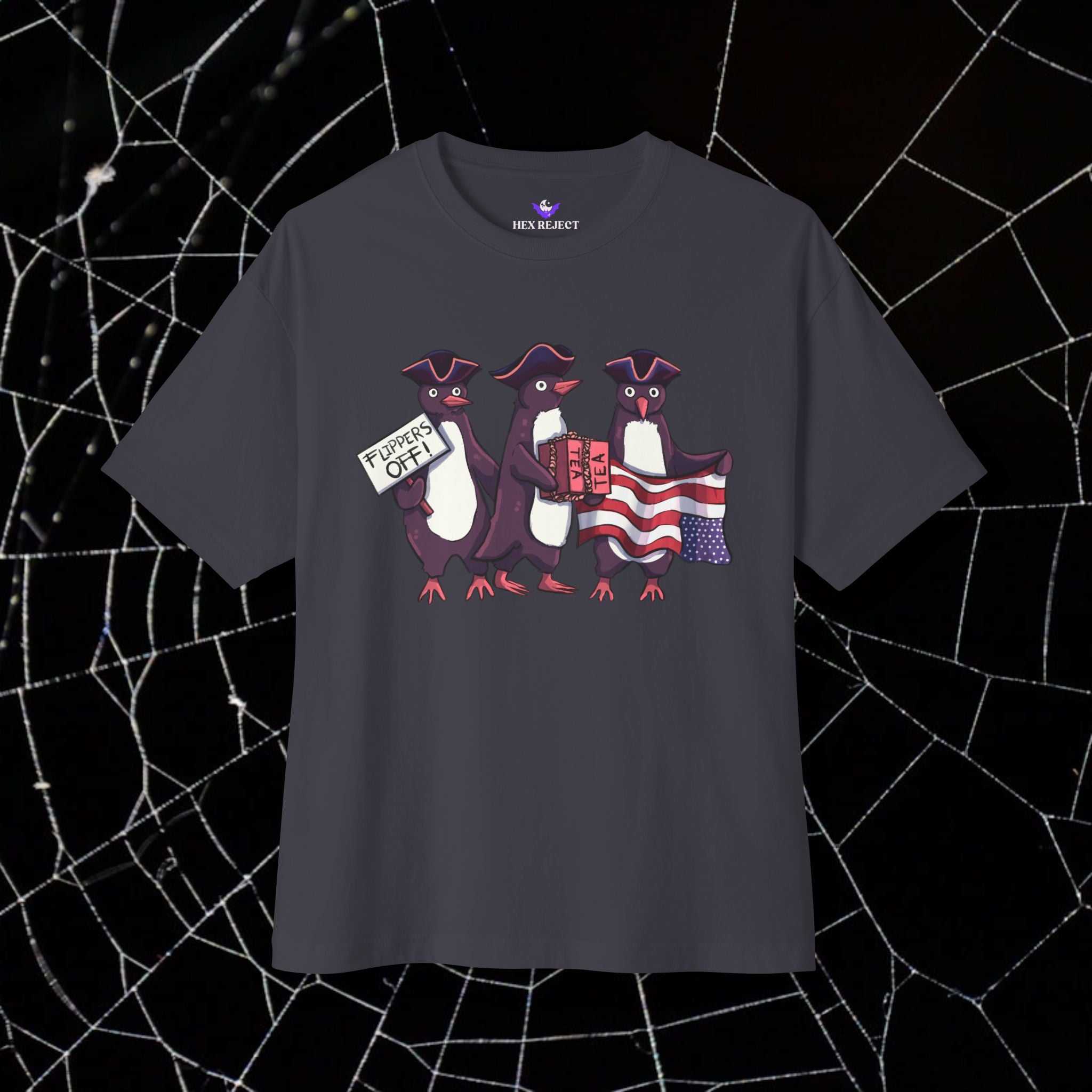 Penguin Protest - Unisex Relaxed Boxy Tee