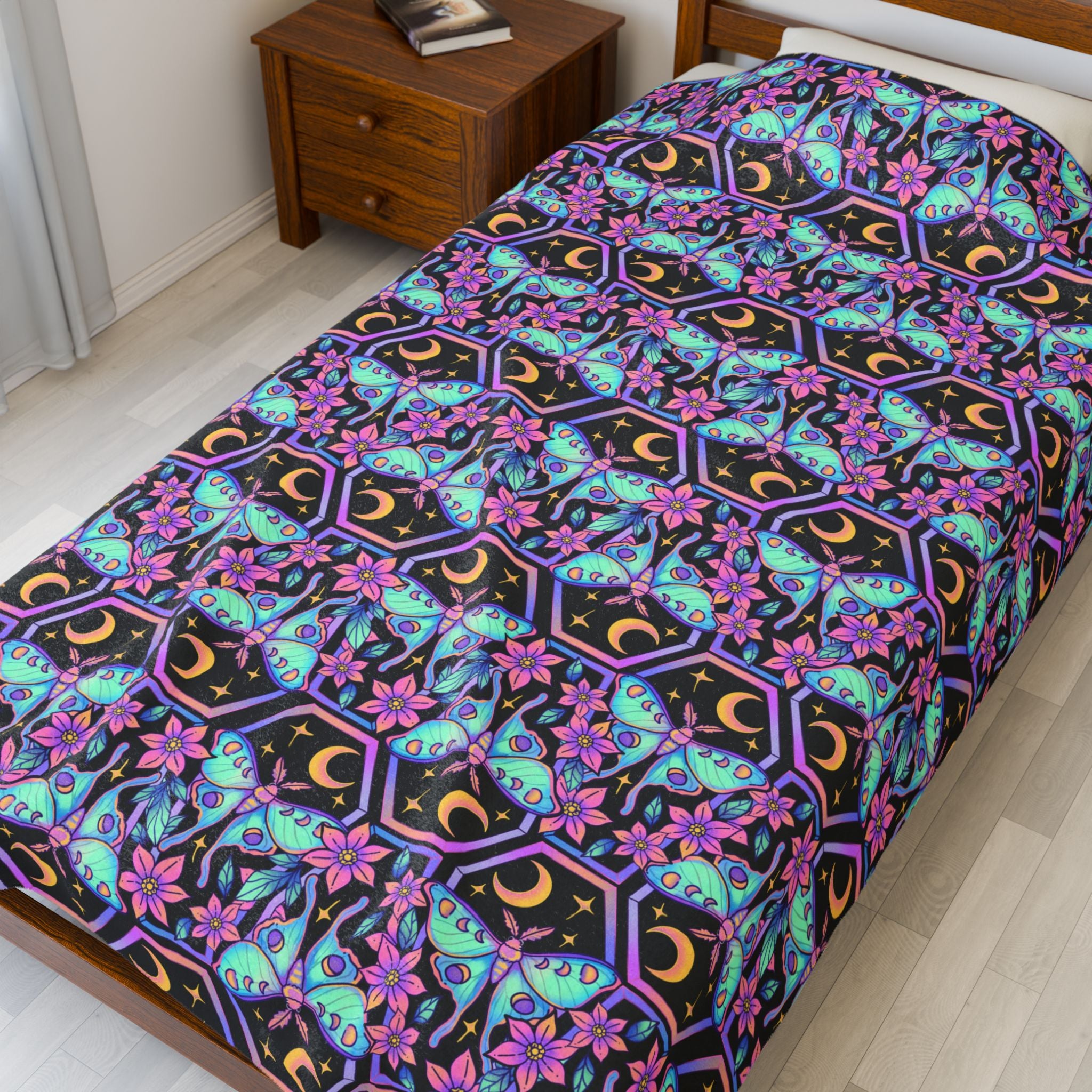 Coffin (Hextober 2025) - Cozy Velveteen Plush Blanket