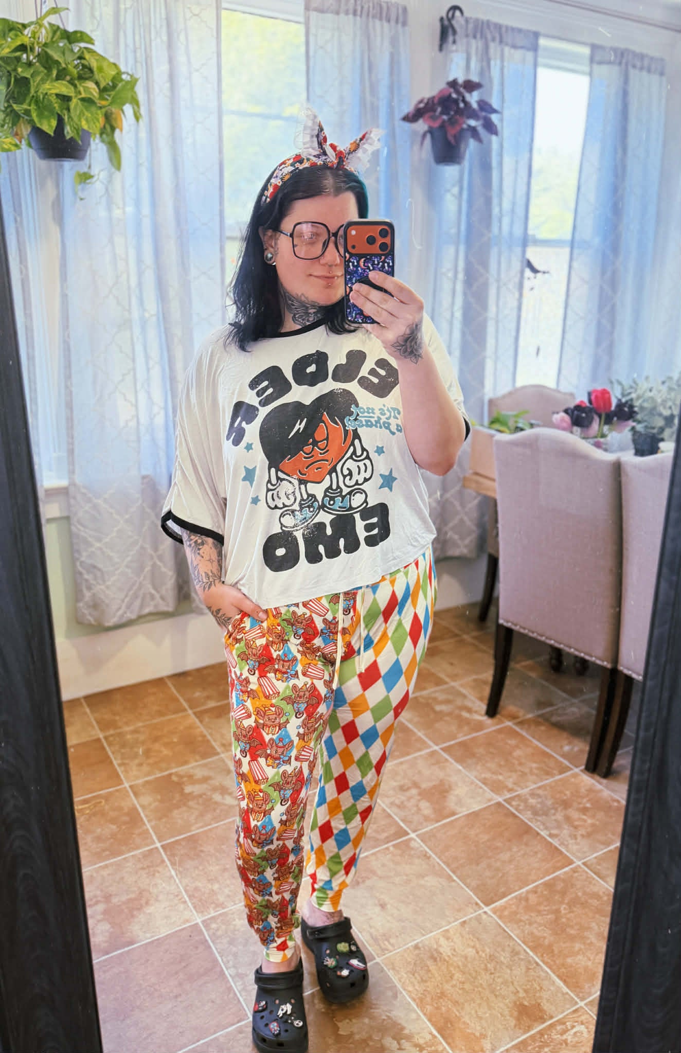 Circus Bats split cuffed joggers