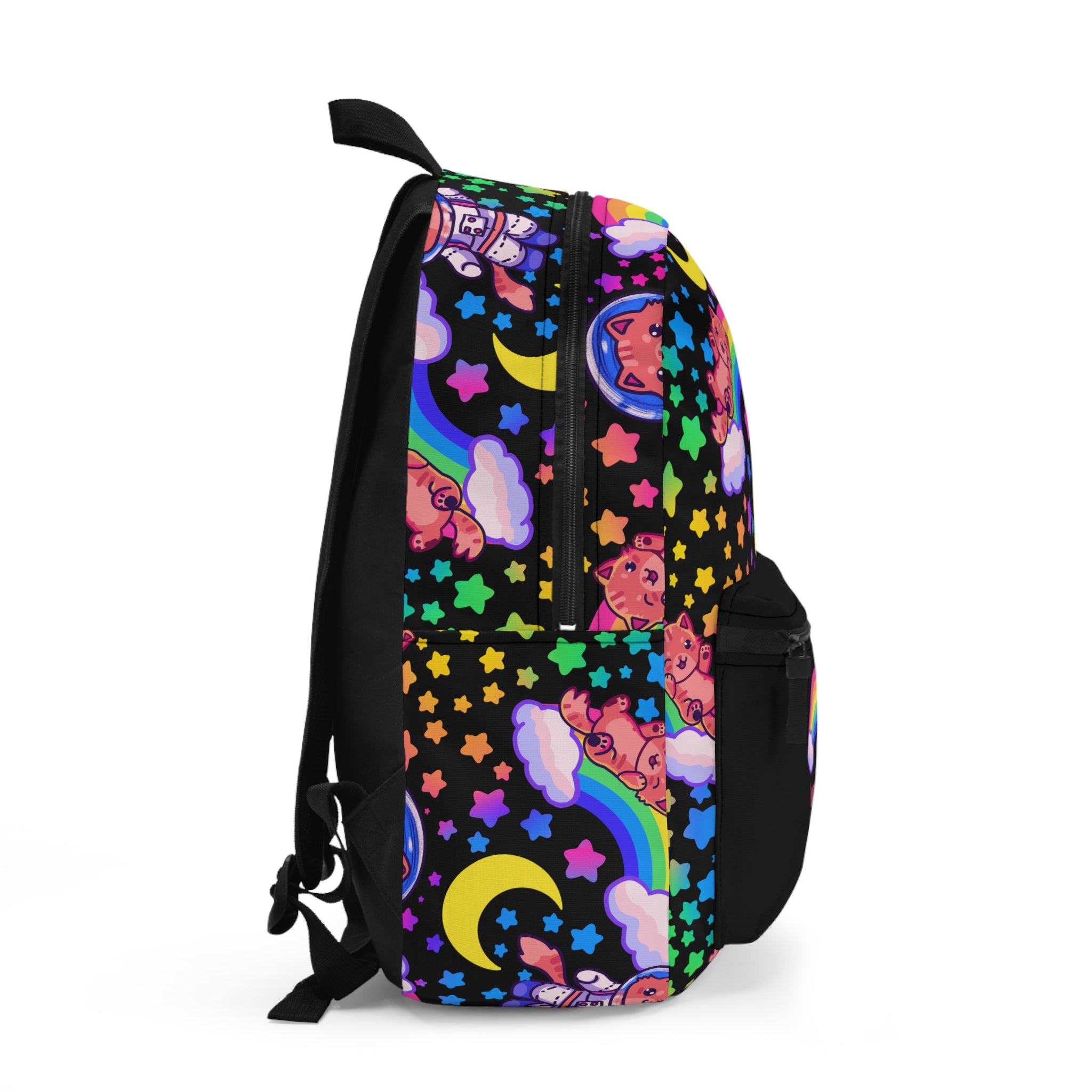 Dare to Dream Rainbow Space Cat Backpack