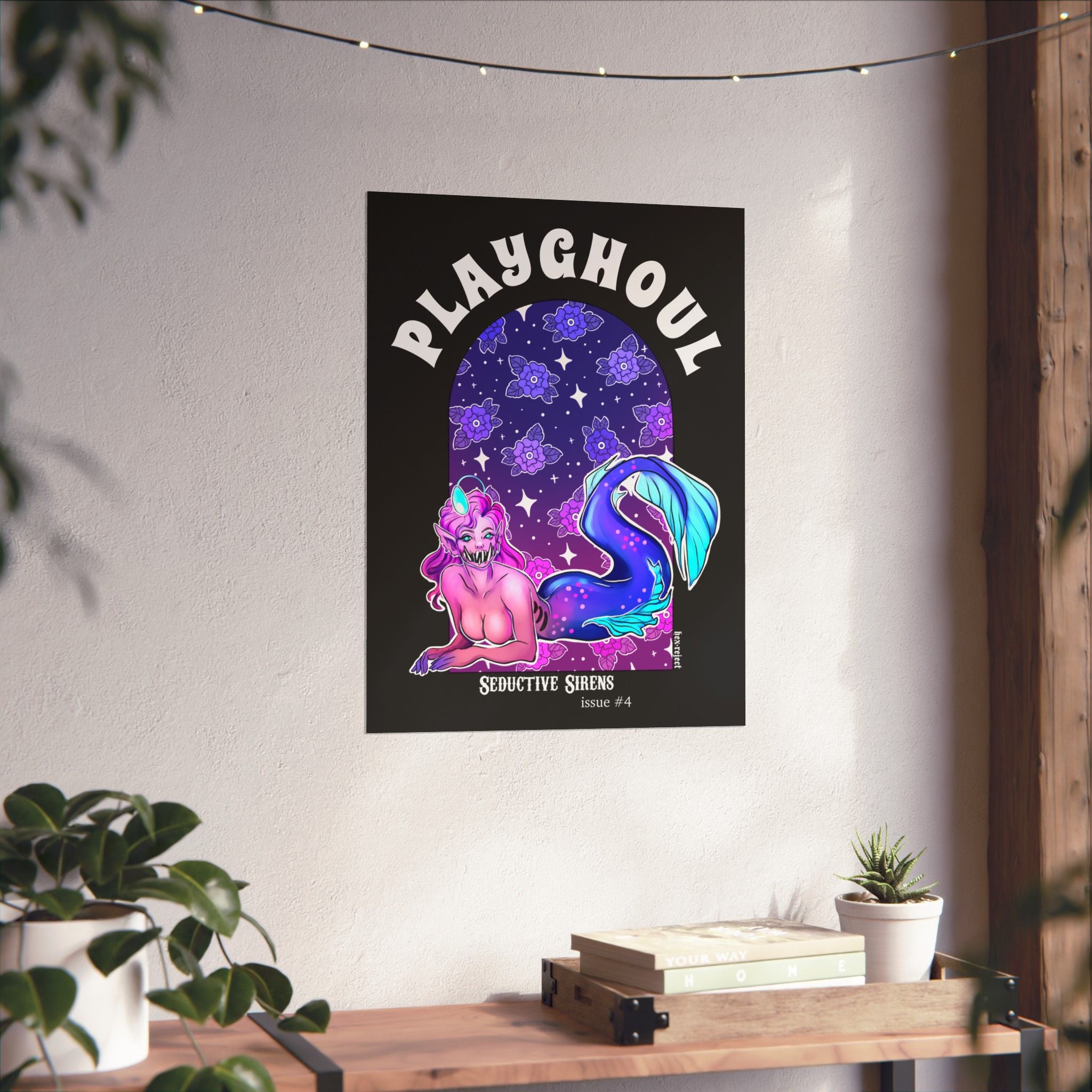 Siren PLAYGHOUL vertical matte poster
