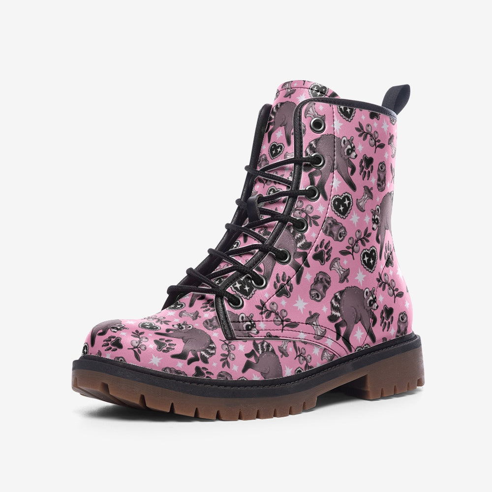 Pink Jimothy - Casual Leather Lightweight boots MT