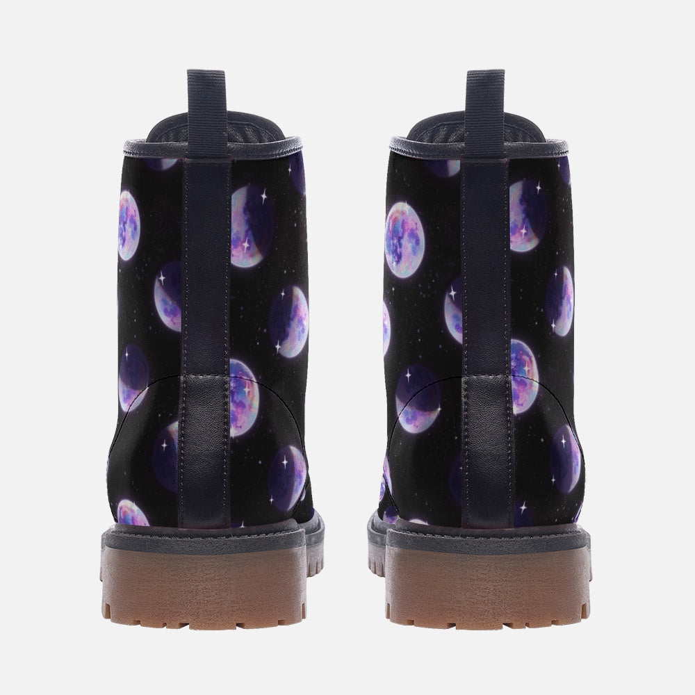 Whimsical Moons - Casual Leather Lightweight boots MT