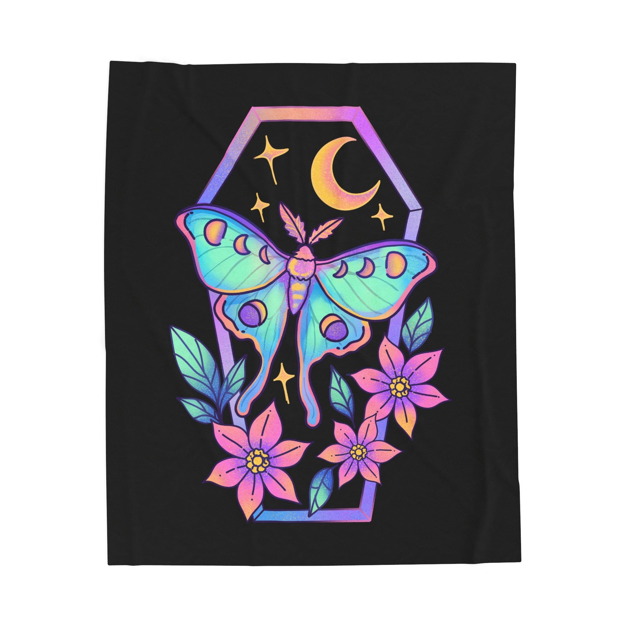 Coffin II (Hextober 2025) - Cozy Velveteen Plush Blanket