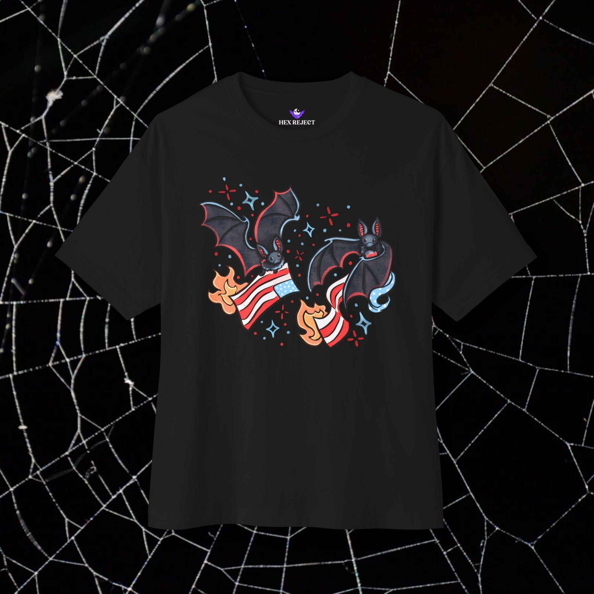 Batty & Burning - Unisex Relaxed Boxy Tee