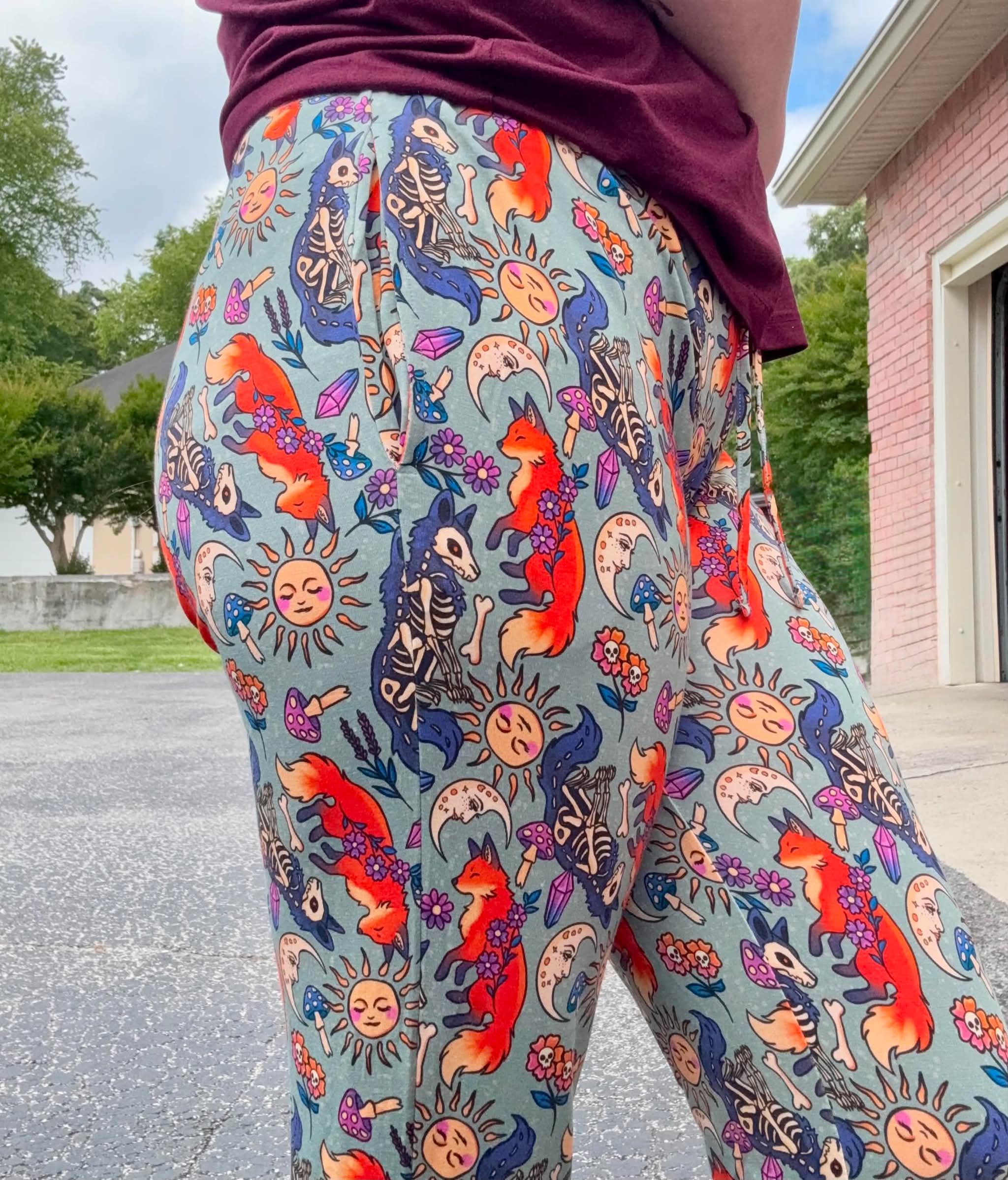 Fox Whimsy Cuffed joggers