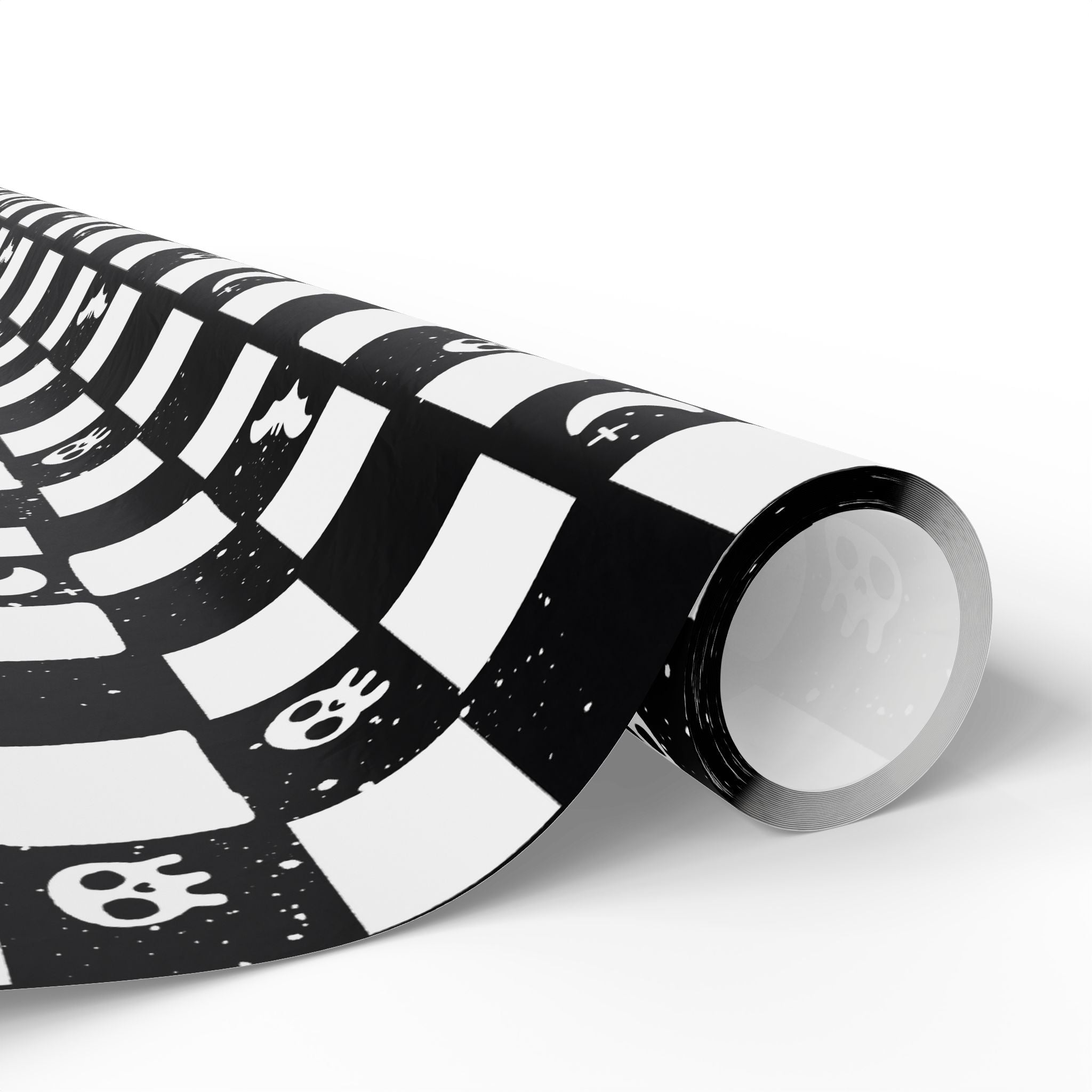 Goth Checkers Wrapping Paper, Gift Wrap for Any Occasion, Unique Gift Packaging, Eco-Friendly, Holiday Wrapping, Birthday Celebration