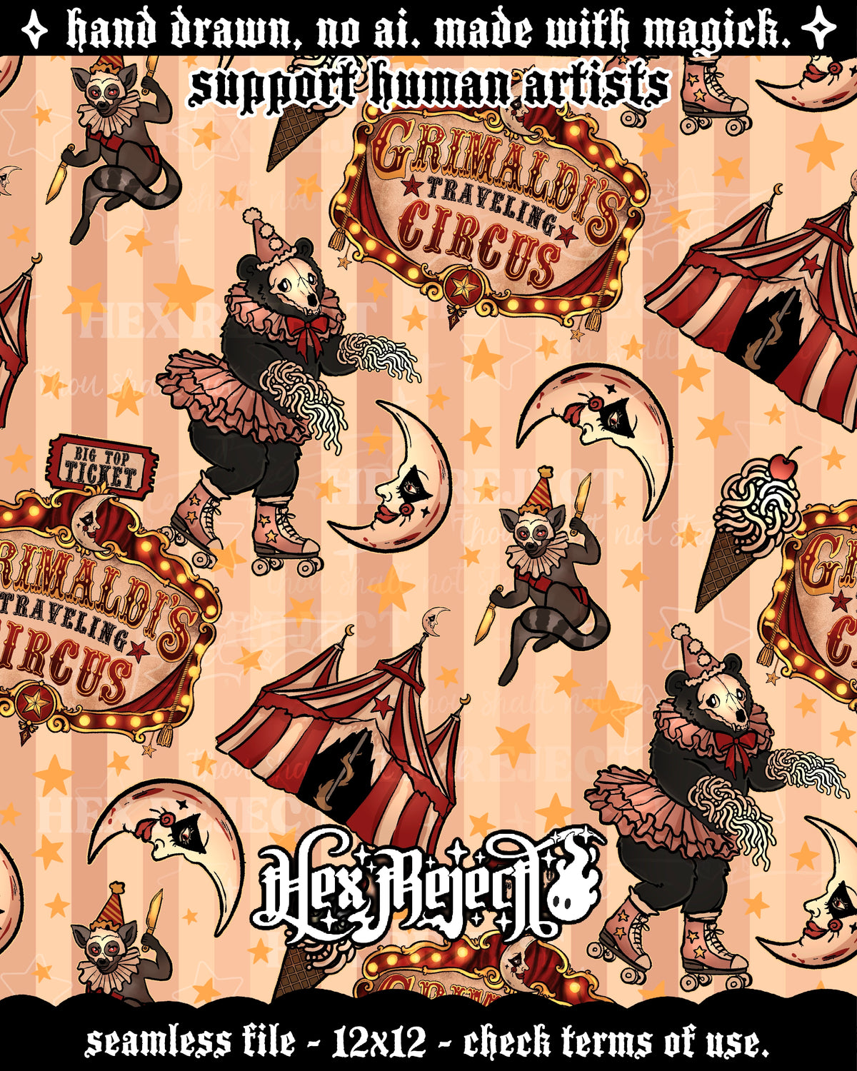 Day Fifteen - Story : Hextober - dungeon crawler Carl - grimaldi’s traveling circus v1- Seamless file