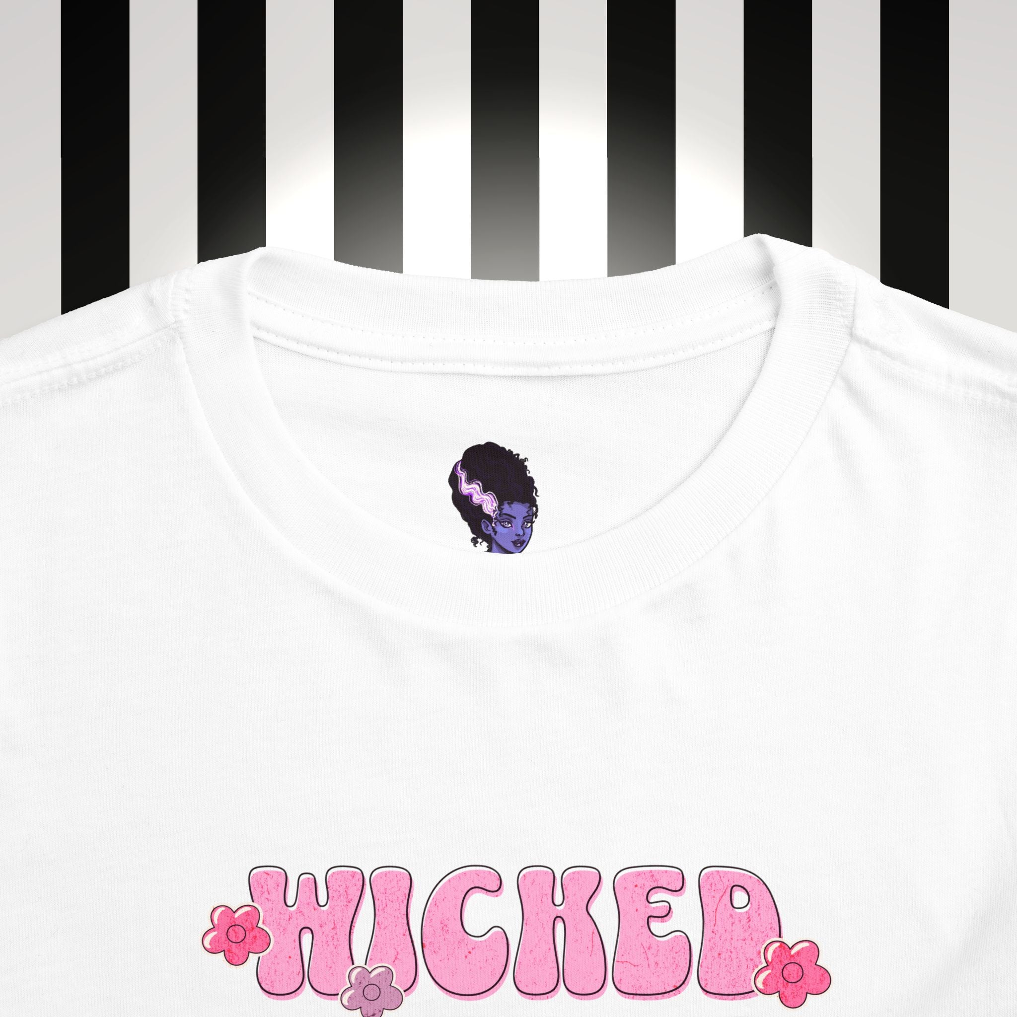 Toddler Tee - "Wicked Little Rebel" Pink Bubble Letter Shirt