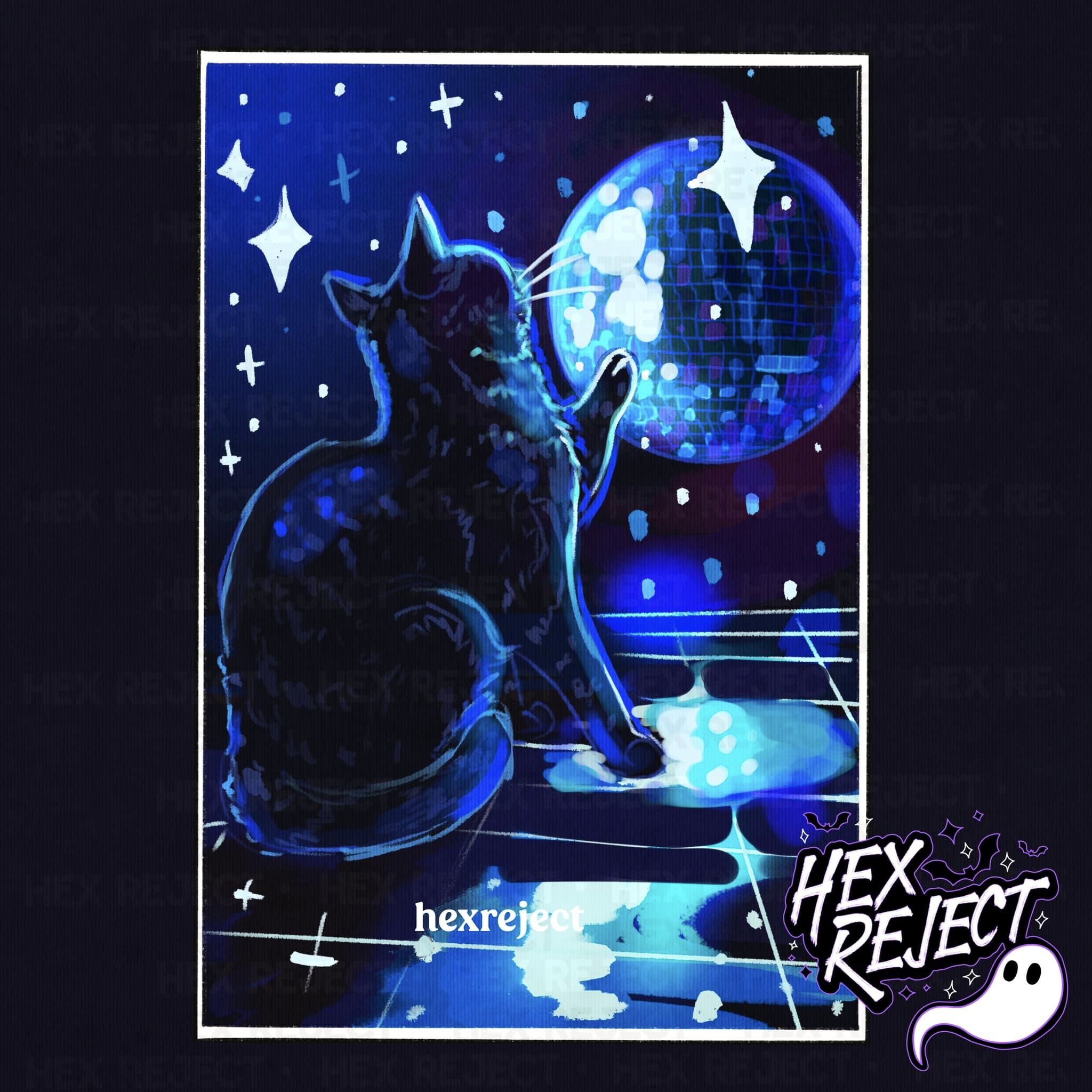 The moon - No Words - Tarot caTS Illustration - Sub File