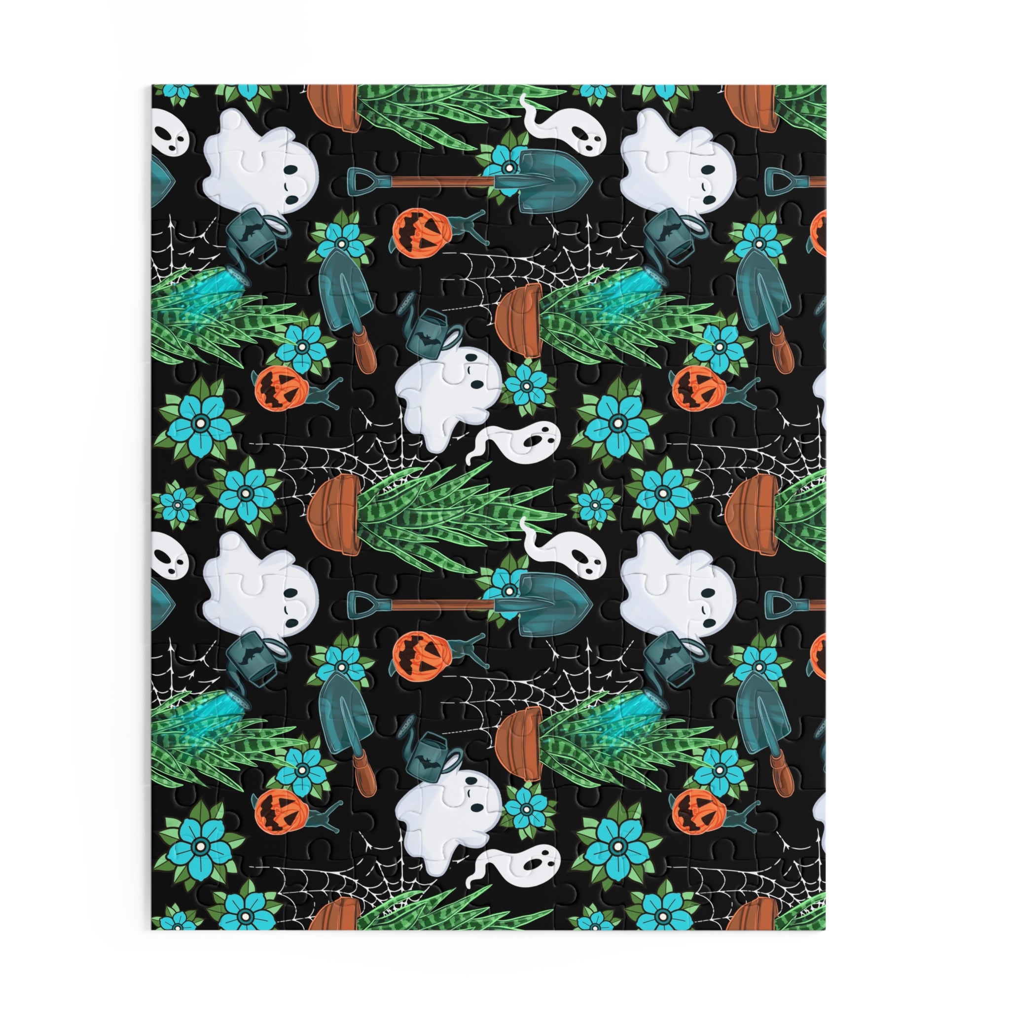 Haunted Garden Puzzle - Halloween Ghosts & Plants Puzzle — Spooky Cute 120/252/500-Piece Jigsaw