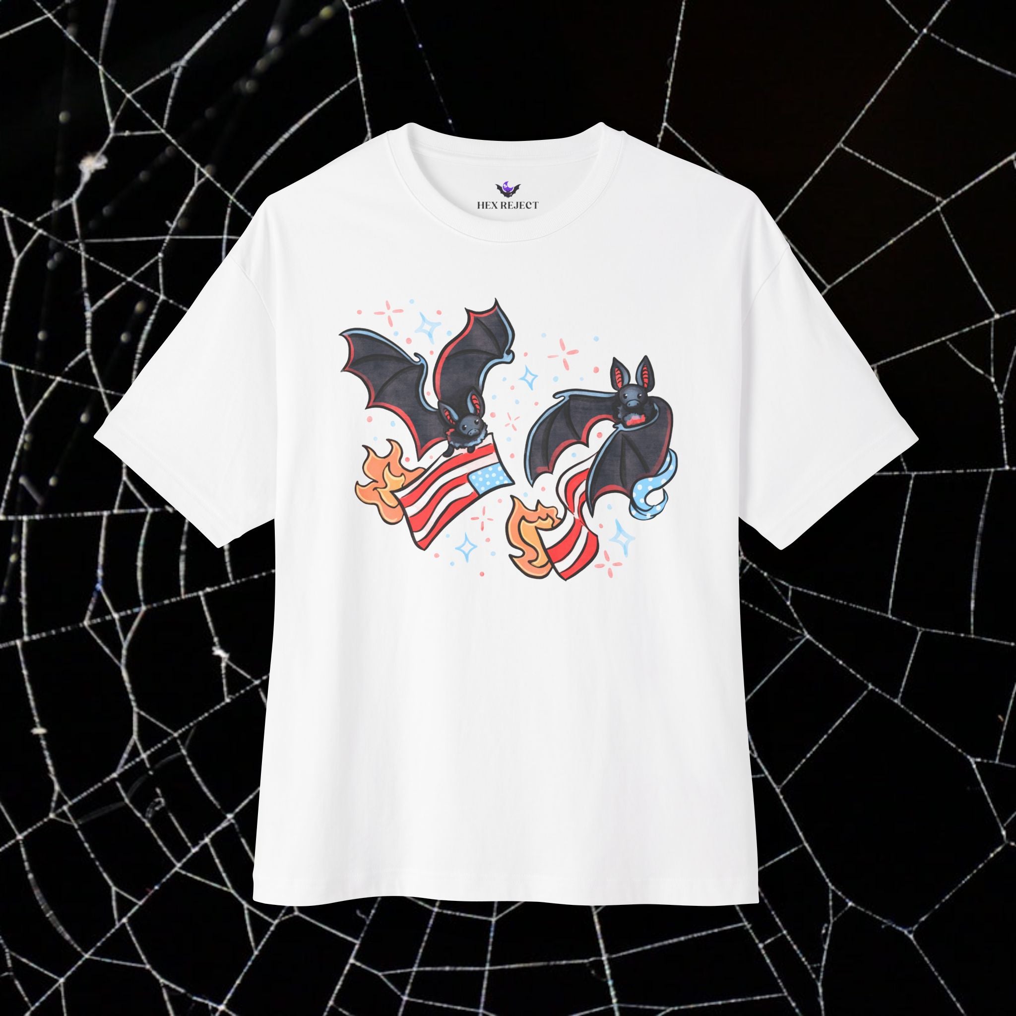 Batty & Burning - Unisex Relaxed Boxy Tee